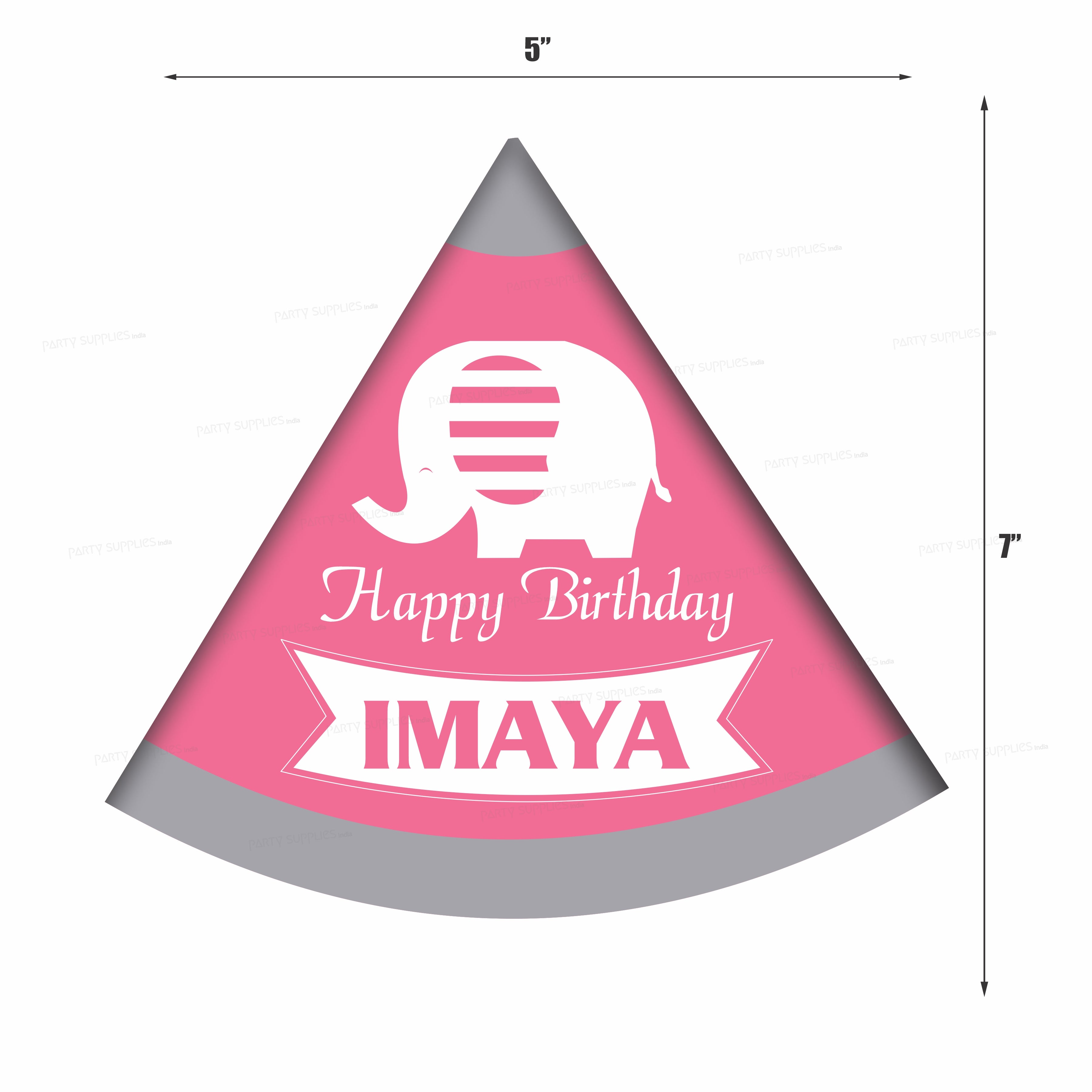 Pink Elephant Theme Hat