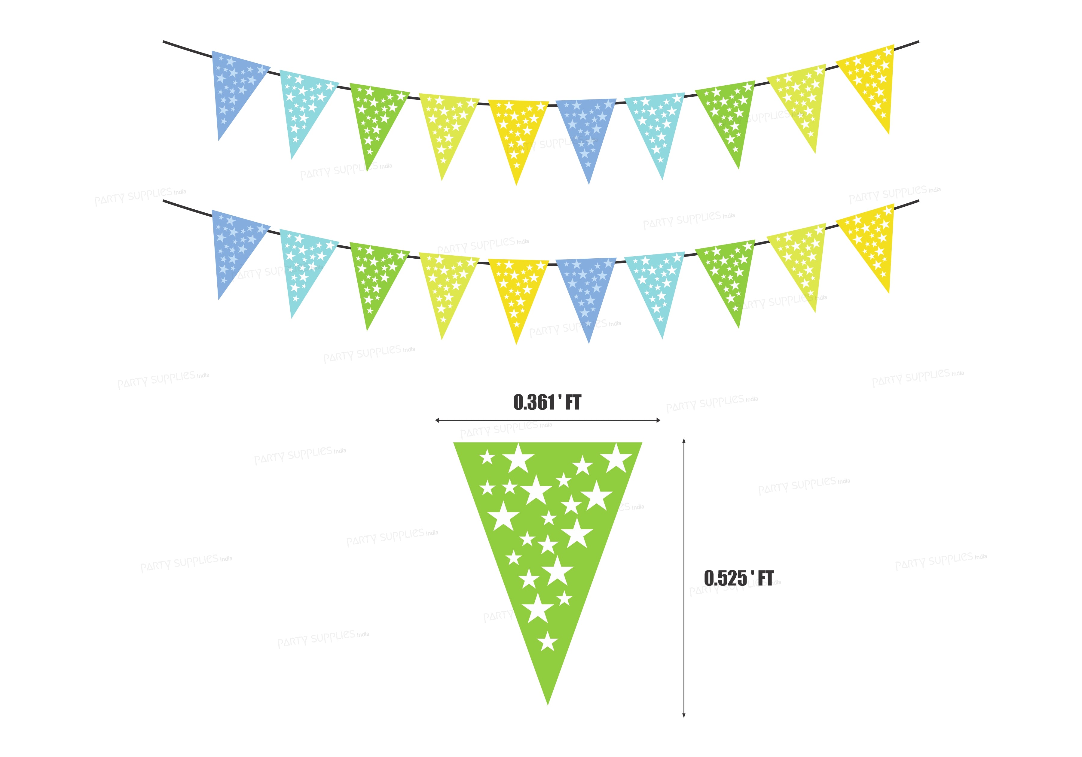 Sunshine Theme Flag Bunting