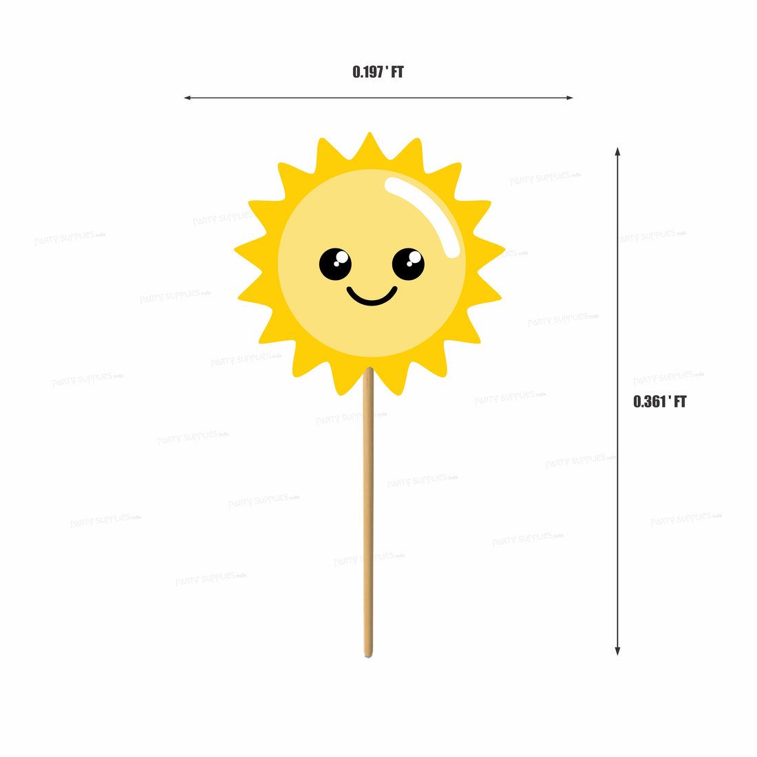 Sunshine Theme Boy Cup Cake Topper