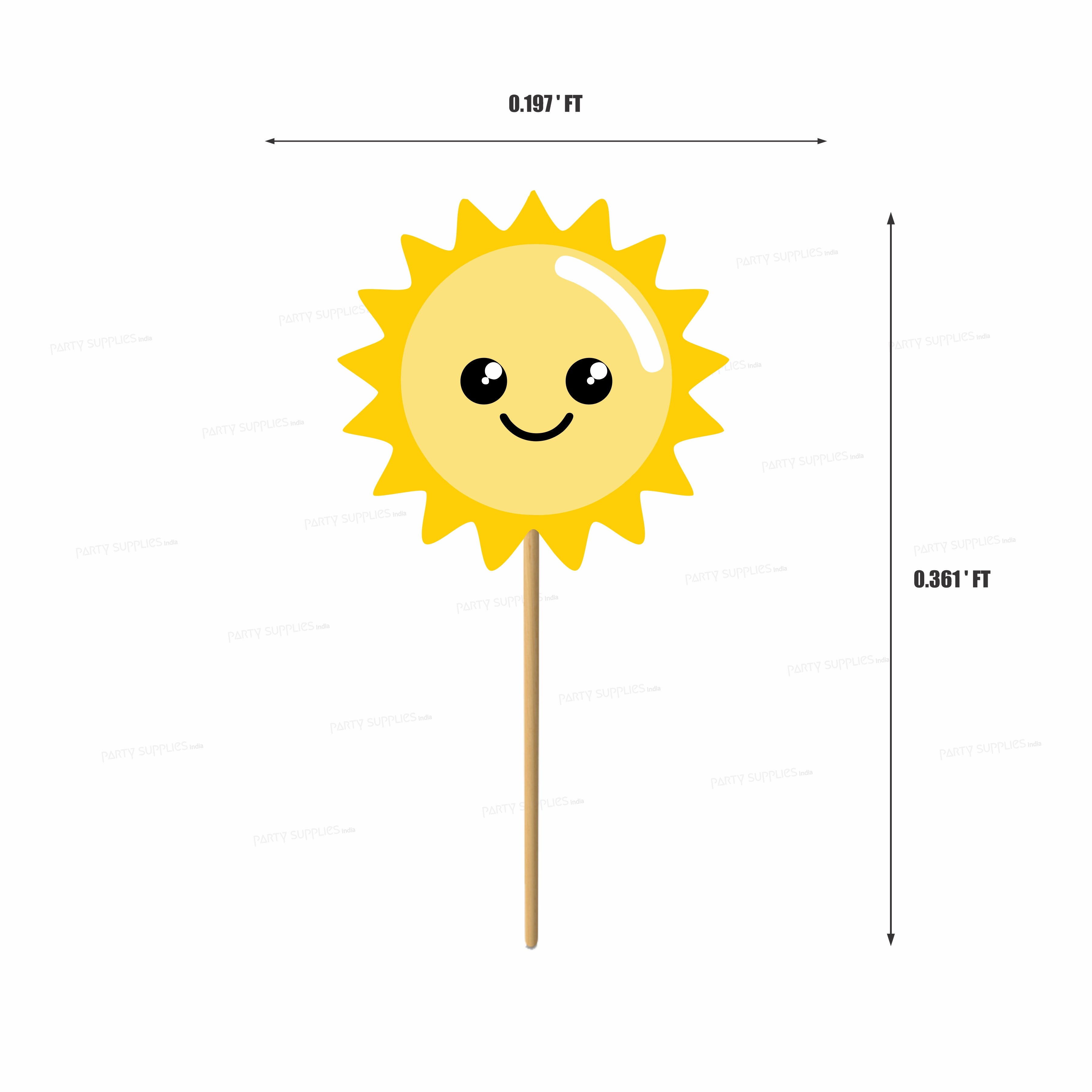 Sunshine Theme Boy Cup Cake Topper