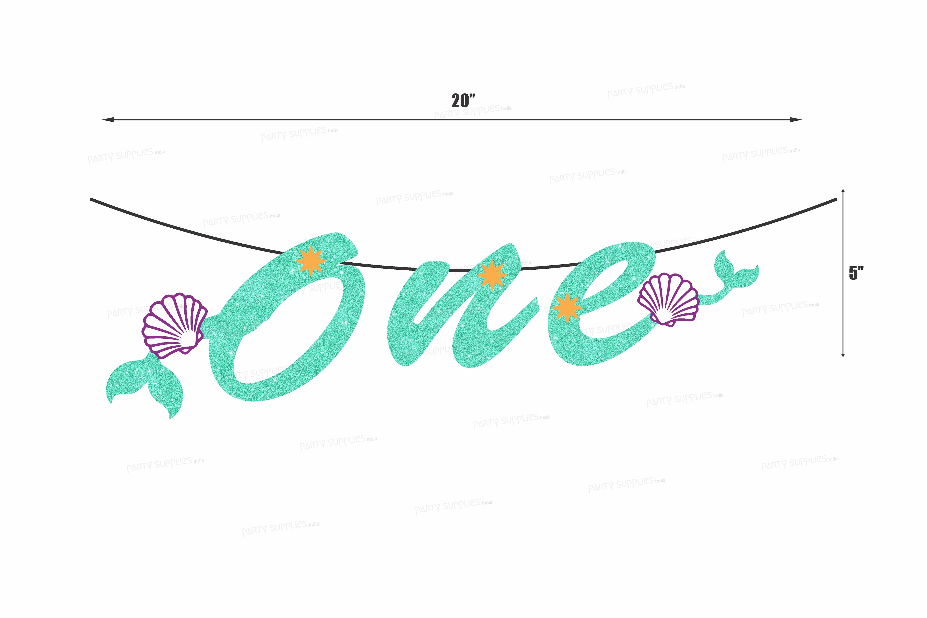 Mermaid Theme Customized with Baby Age Hanging