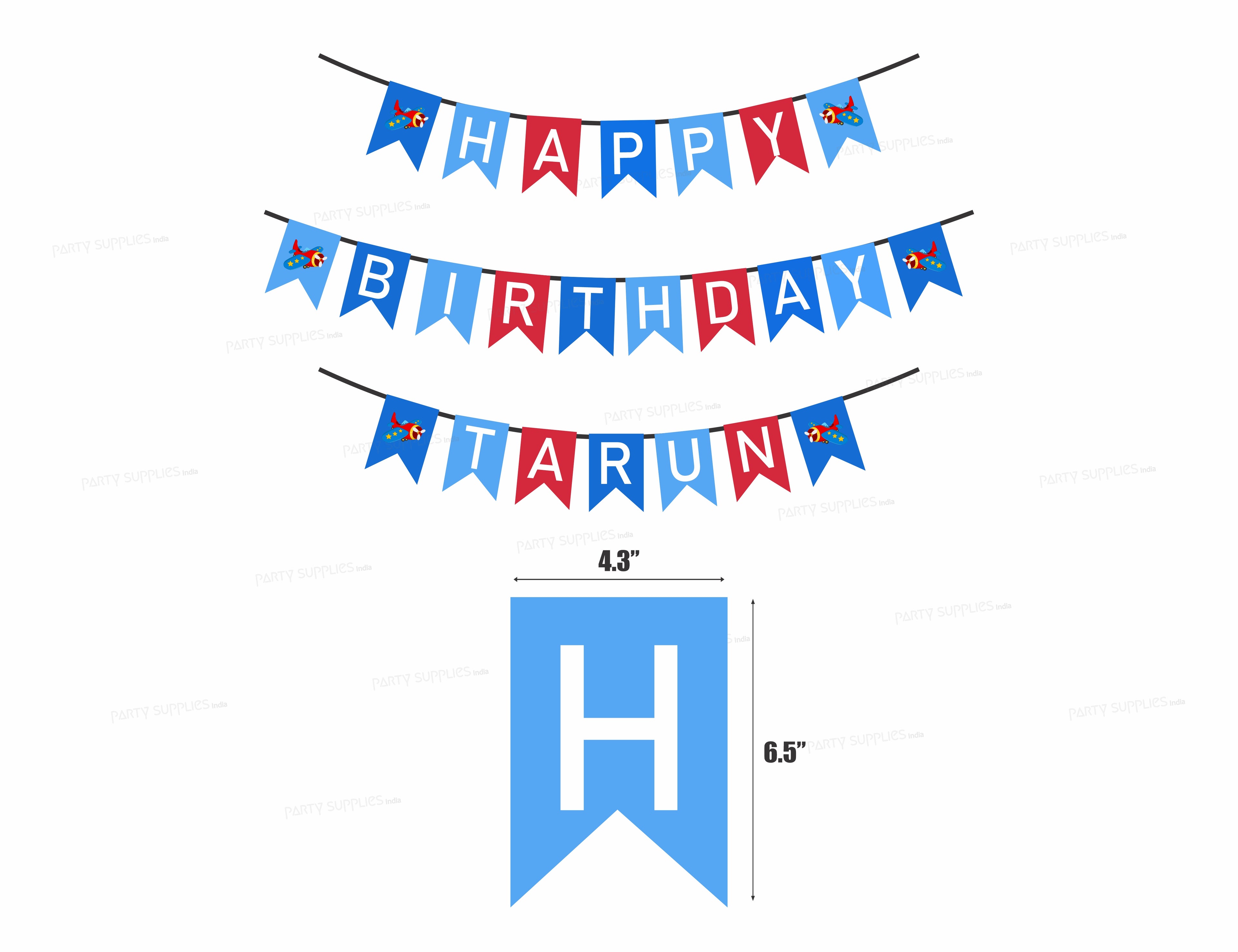 Aeroplane Theme Customized with Name Hanging