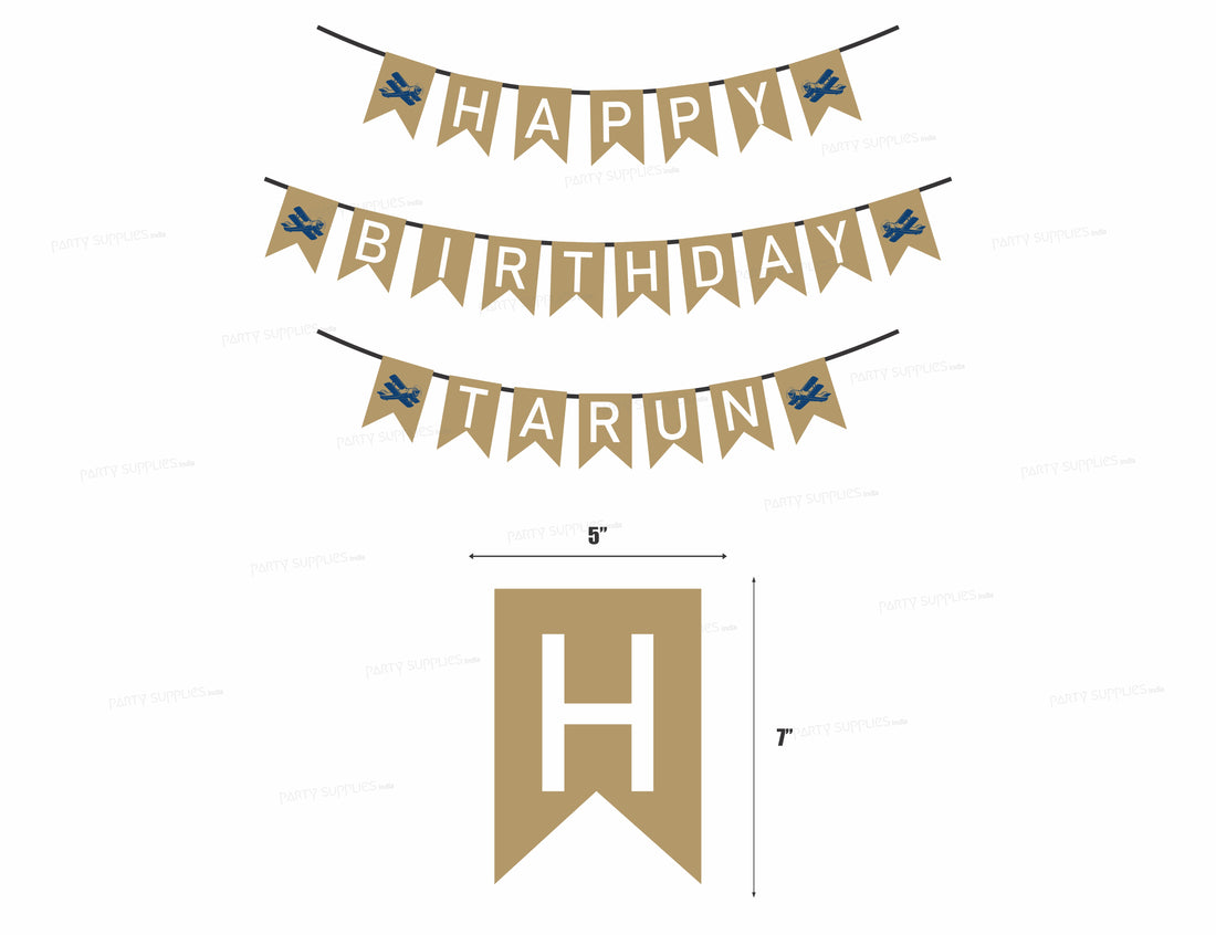 Aeroplane Theme Personalized with Name Hanging