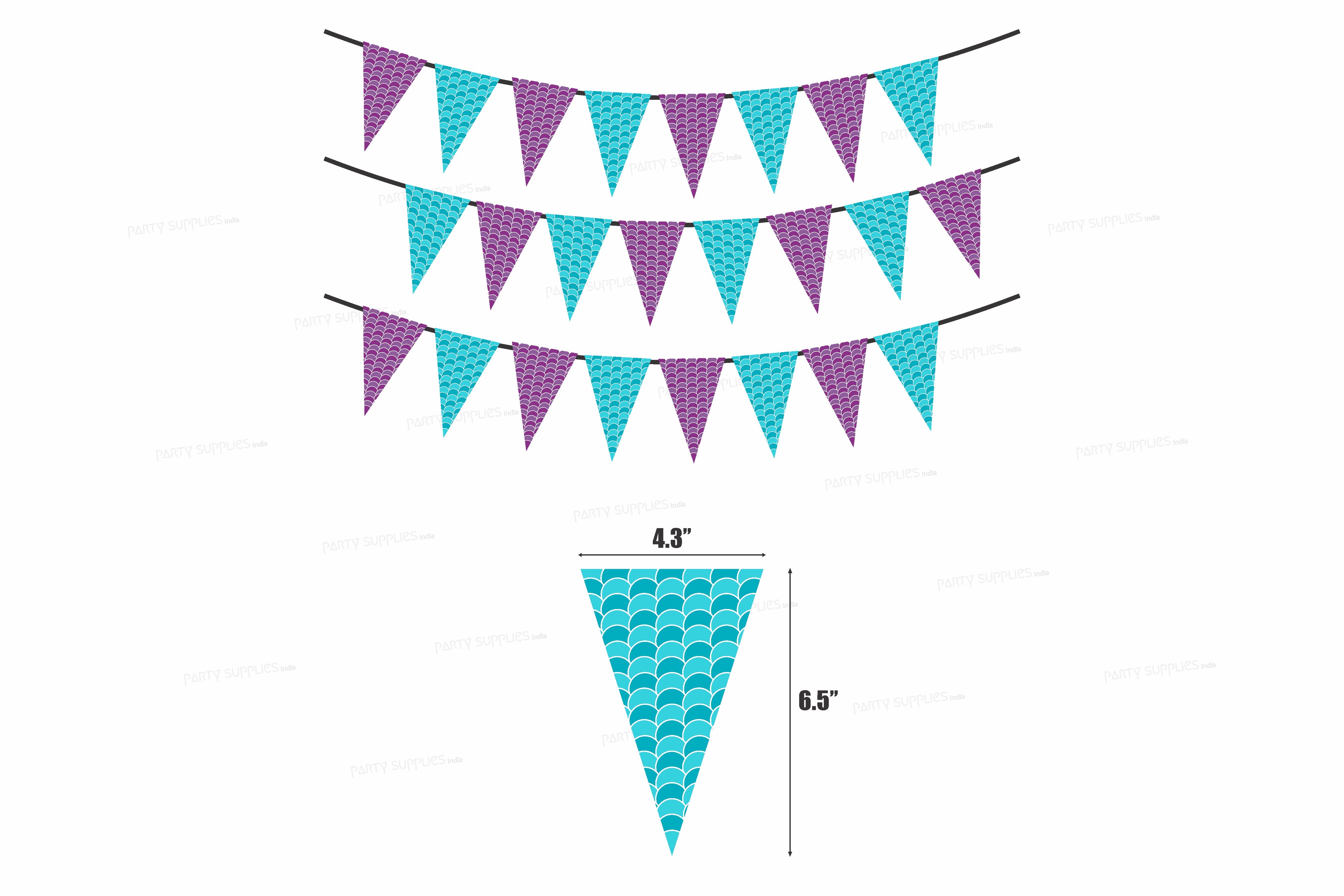 Mermaid Theme Flag Hanging