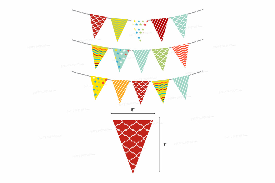 Circus Theme Colourful Flag Hanging