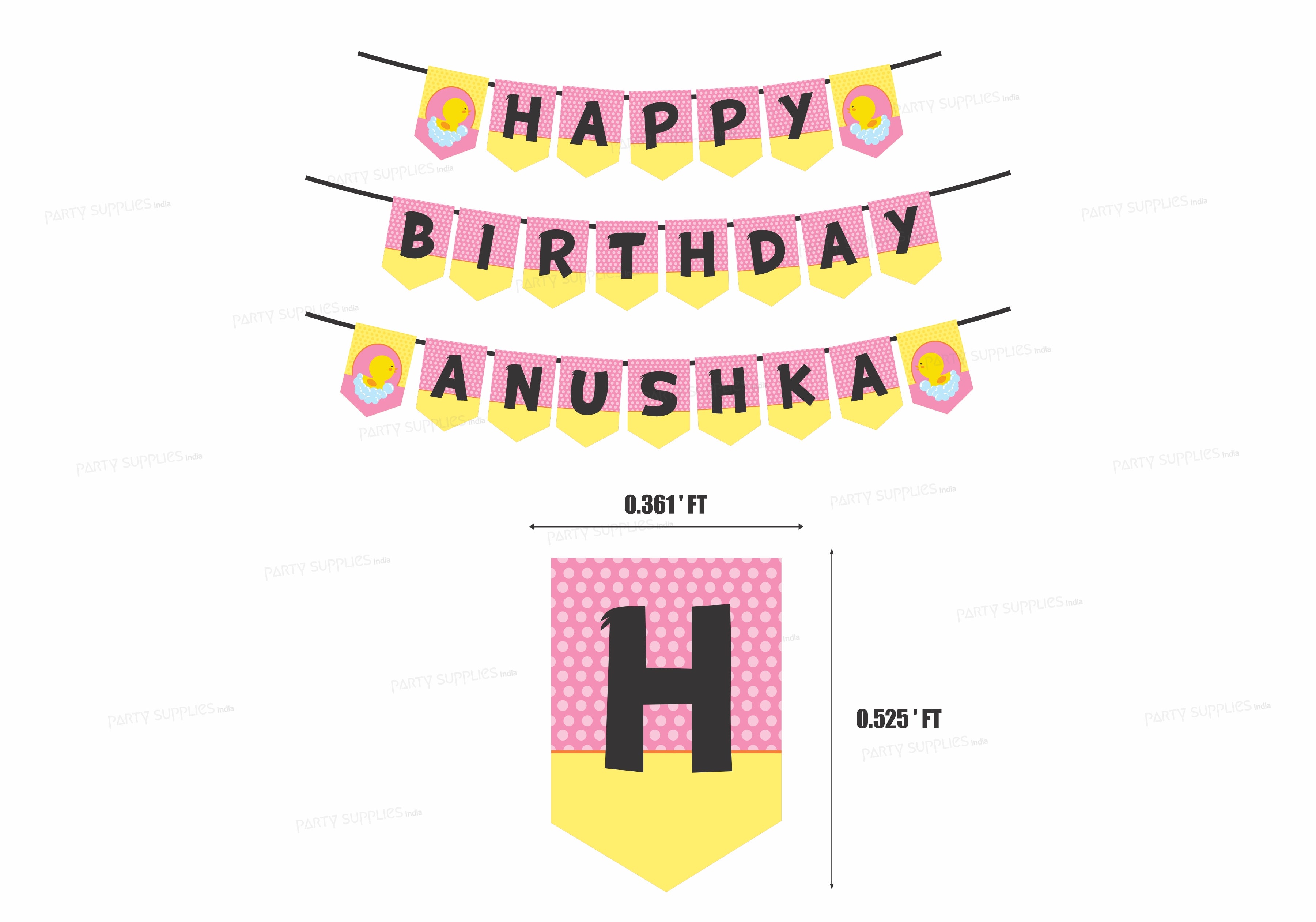 Duck Theme Girl with Name Hanging