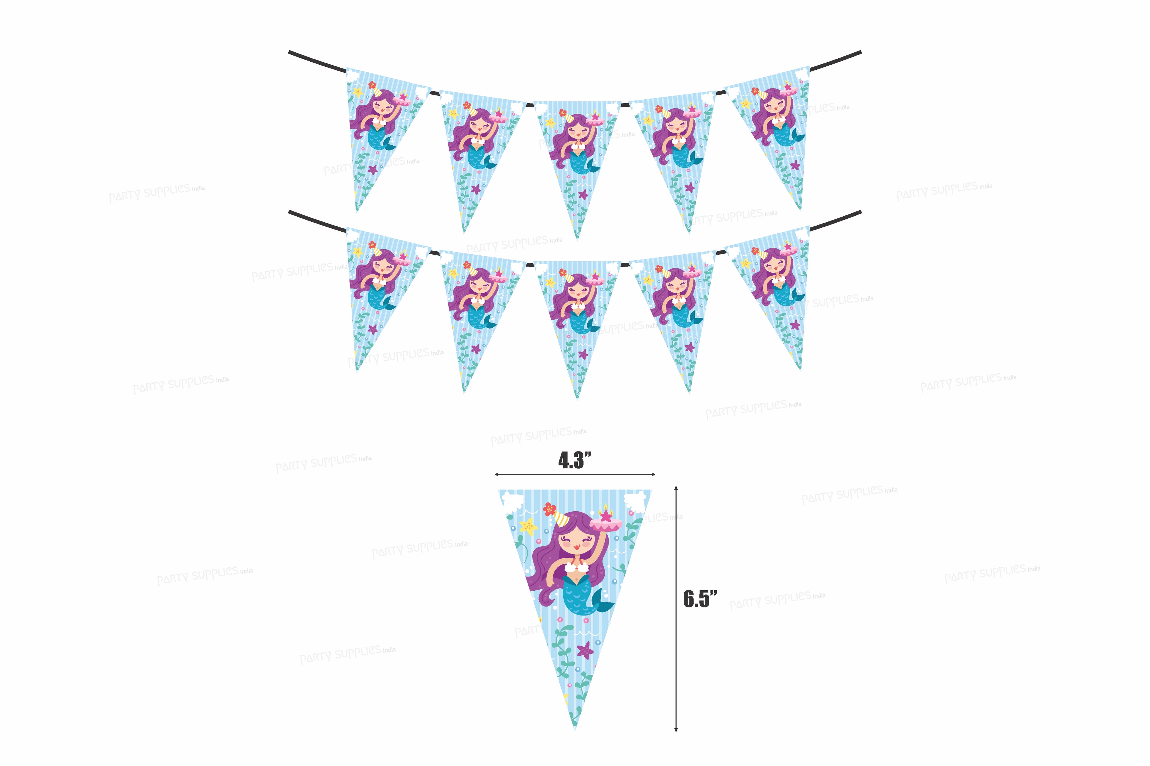 Mermaid Theme photo Flag Hanging