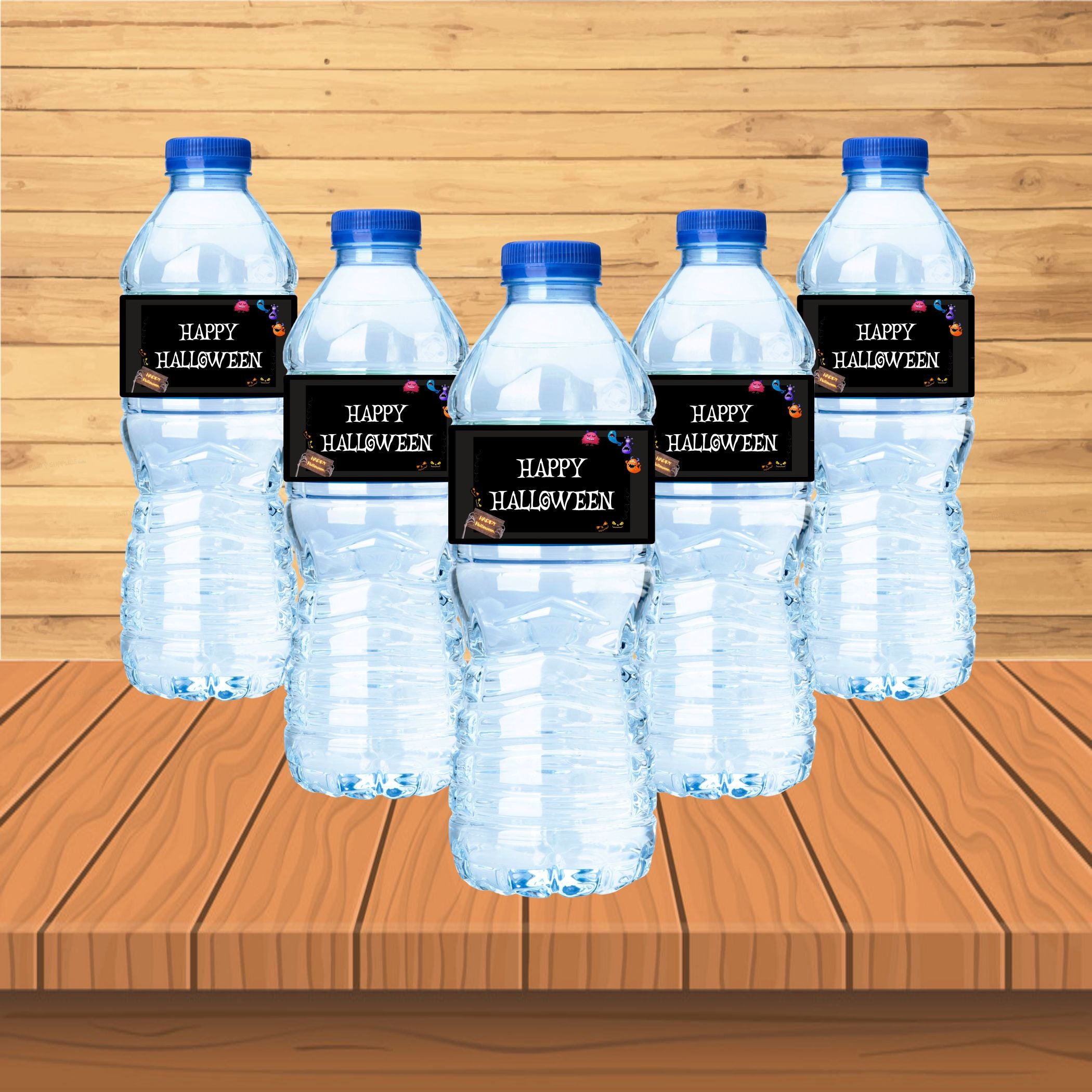 Halloween Theme Water Bottle Sticker