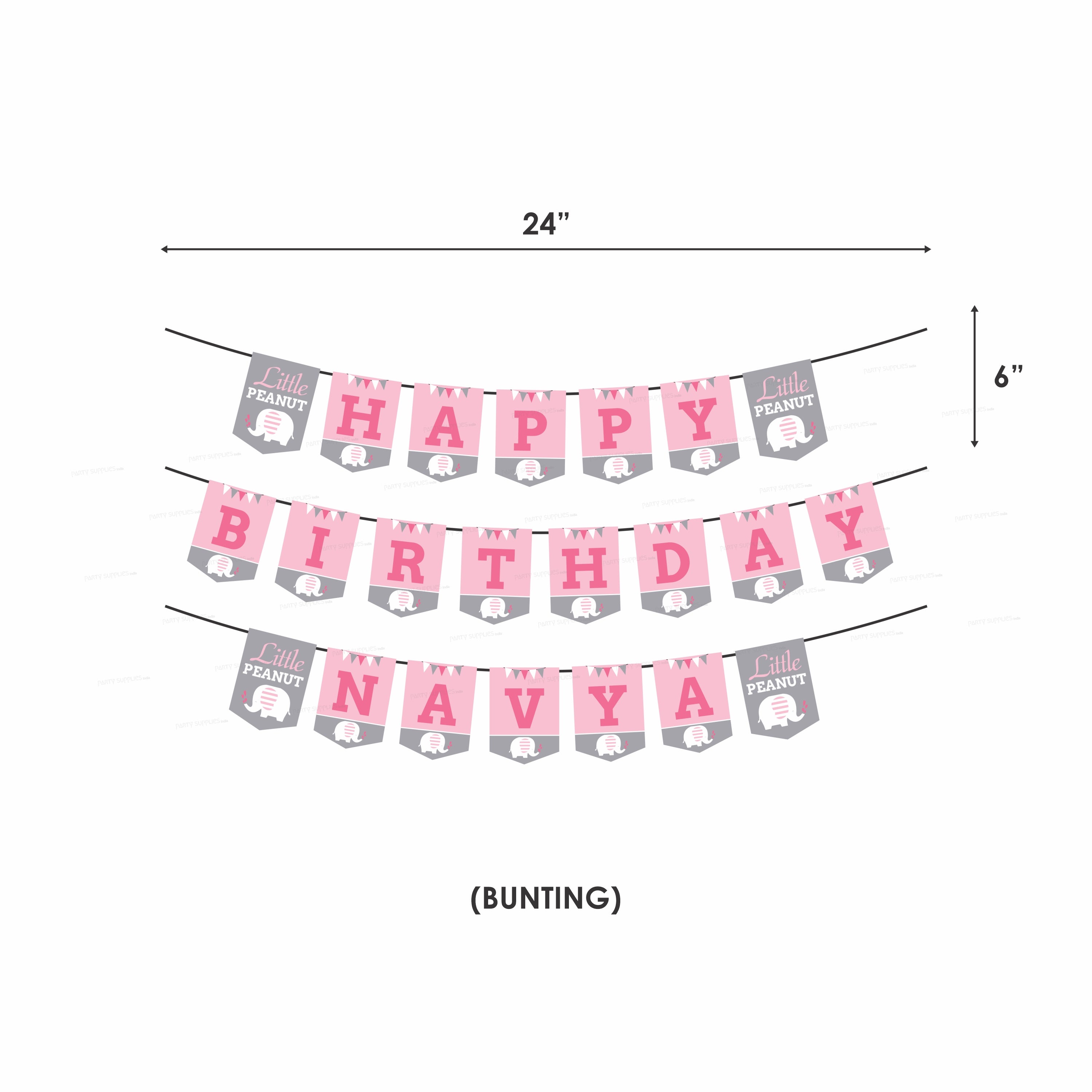 Pink Elephant Theme Heritage Kit - image 5 of 6 | Party Supplies India