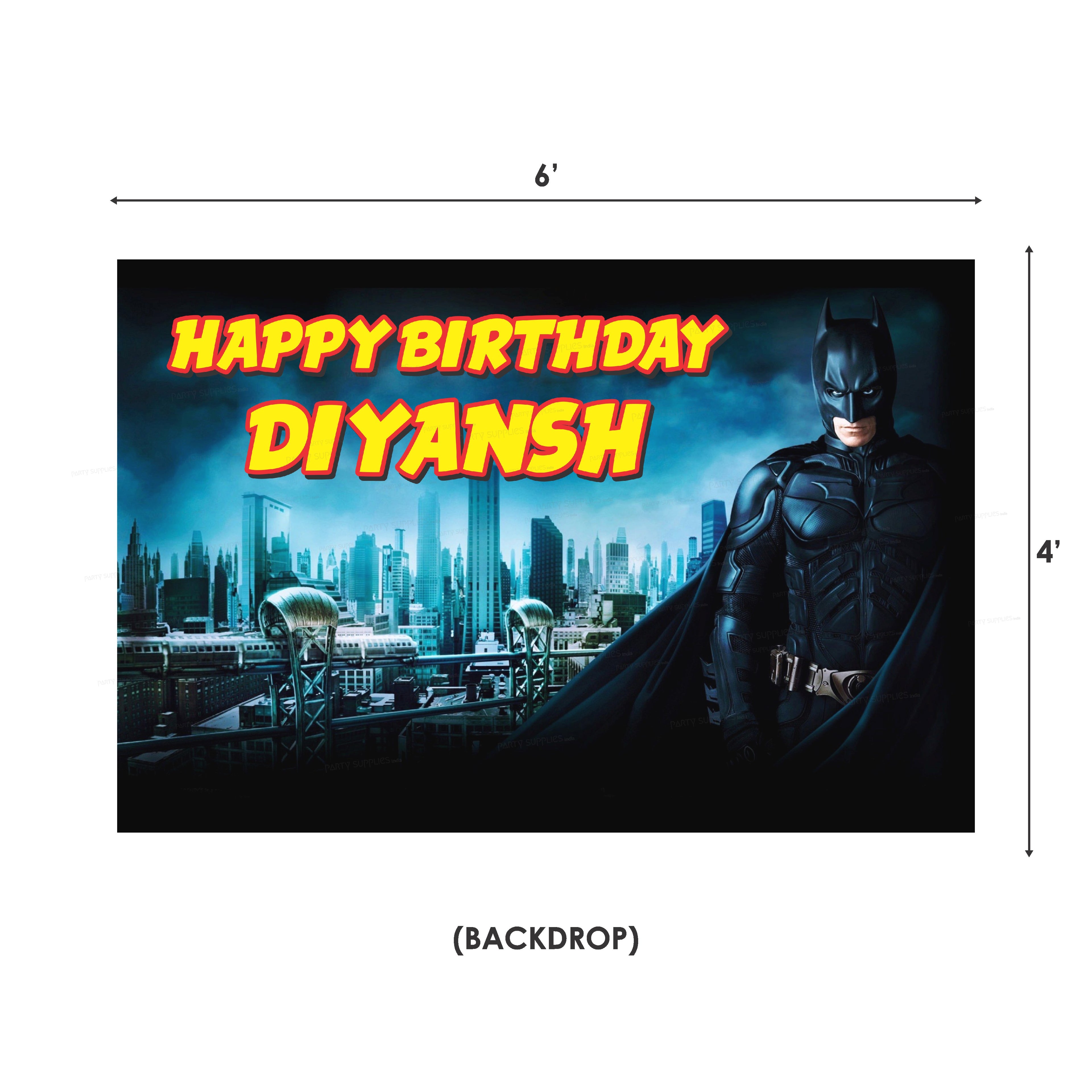 Batman Theme Exclusive Combo Kit - image 2 of 11 | Party Supplies India