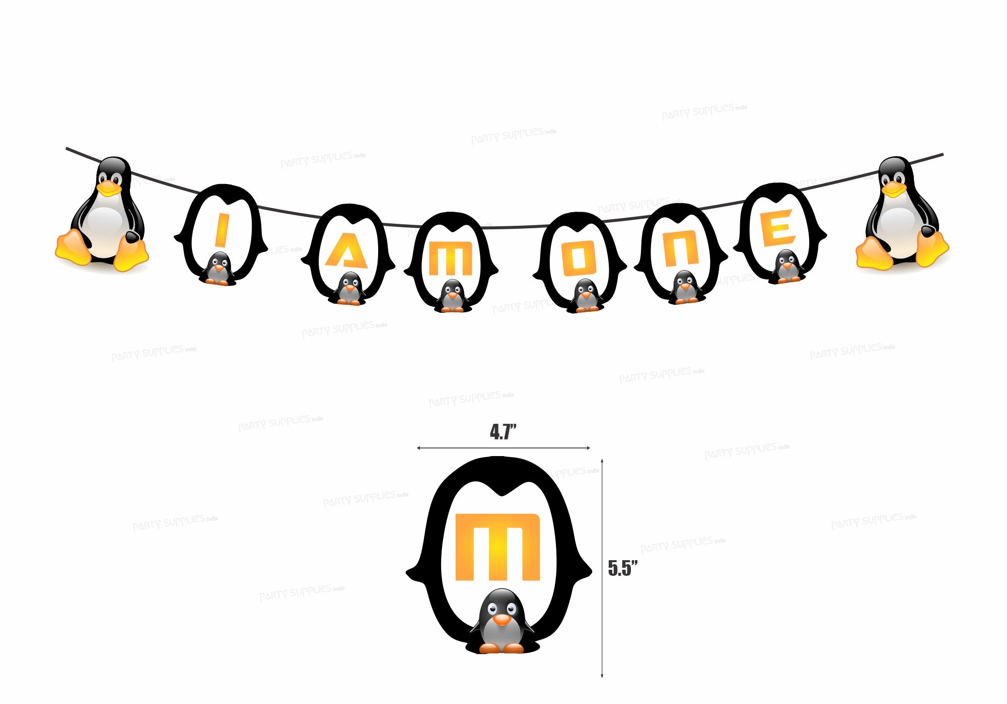 Penguin Theme Baby Age Hanging