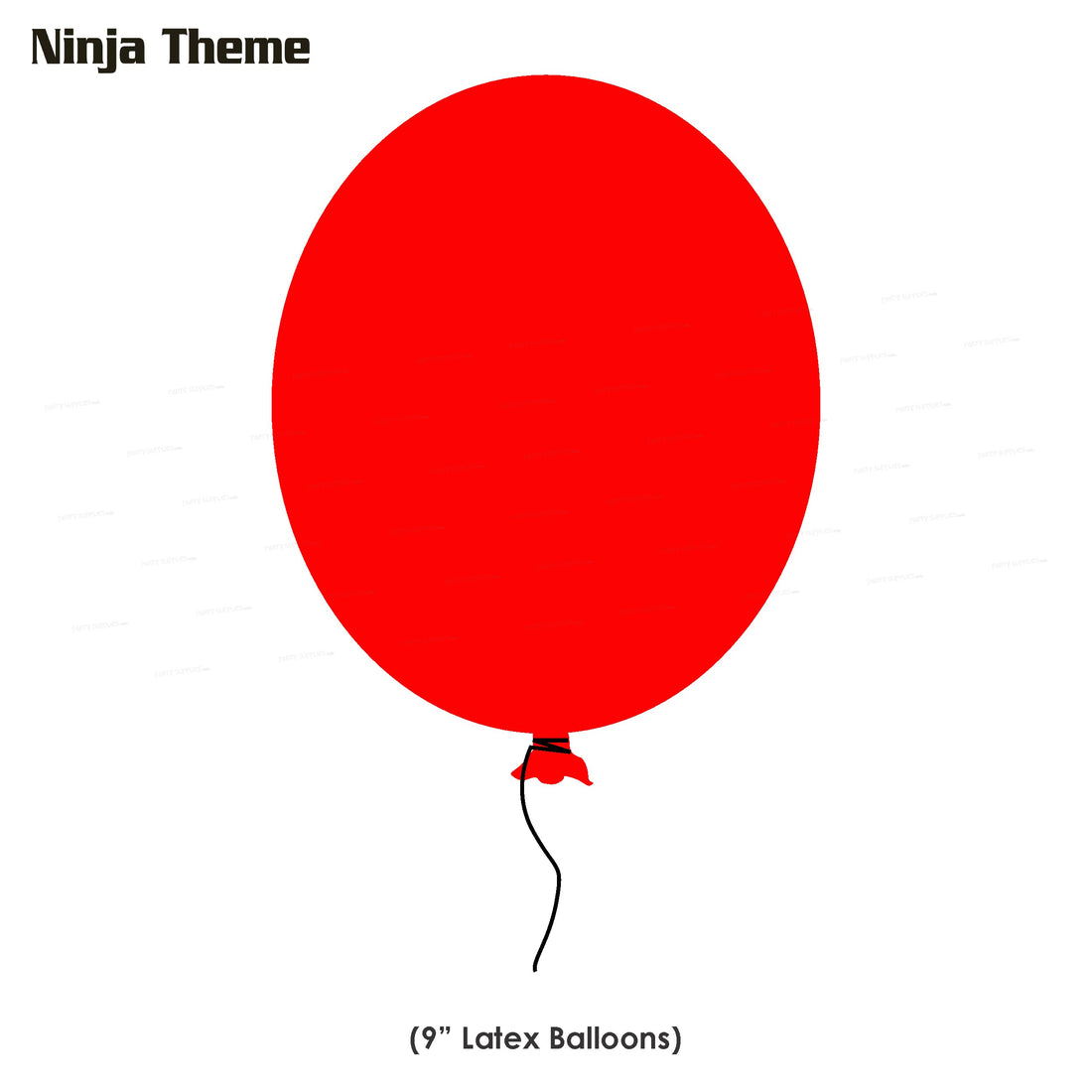 Ninja Theme Colour 60 Pcs. Balloons