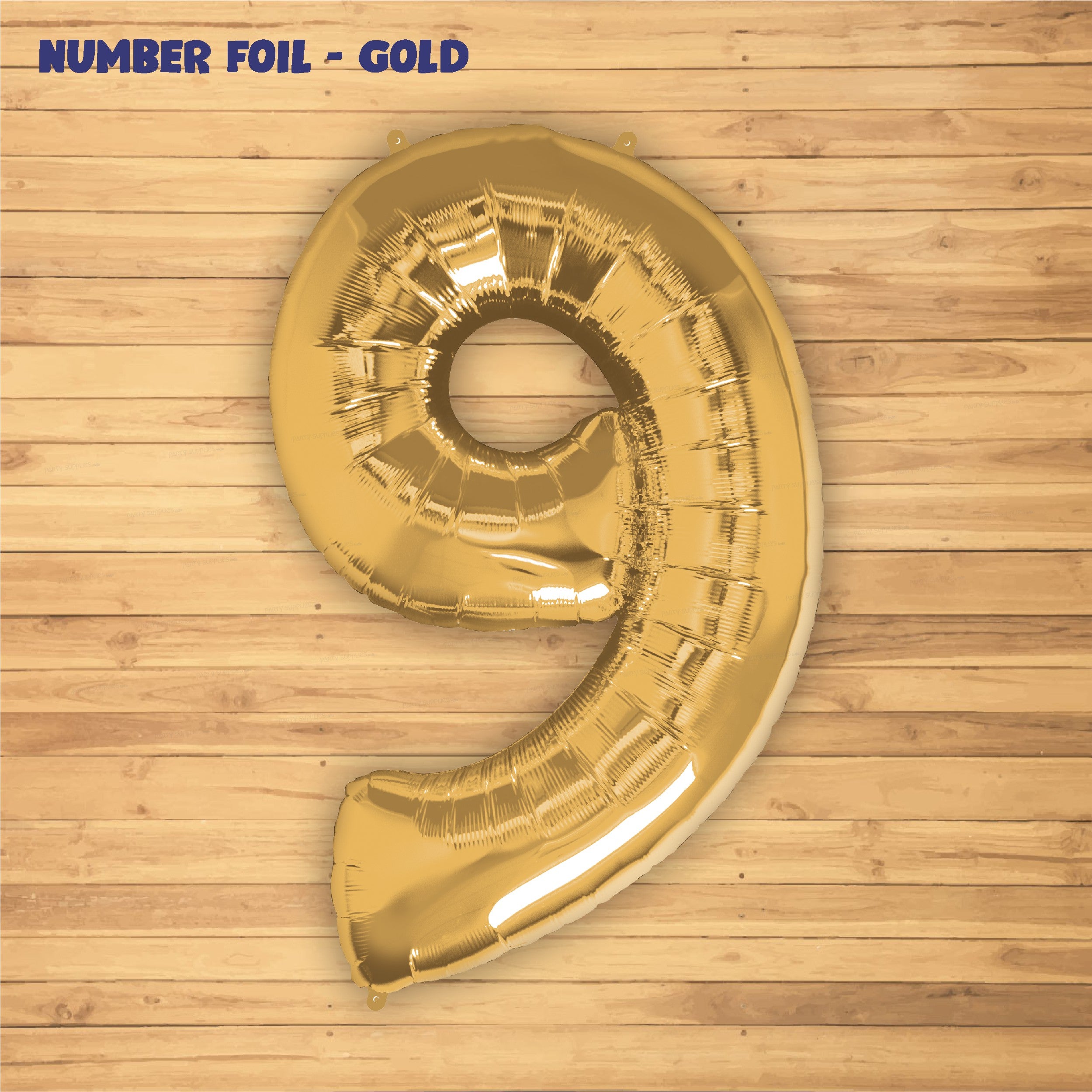 Number 9 Premium Gold Foil Balloon