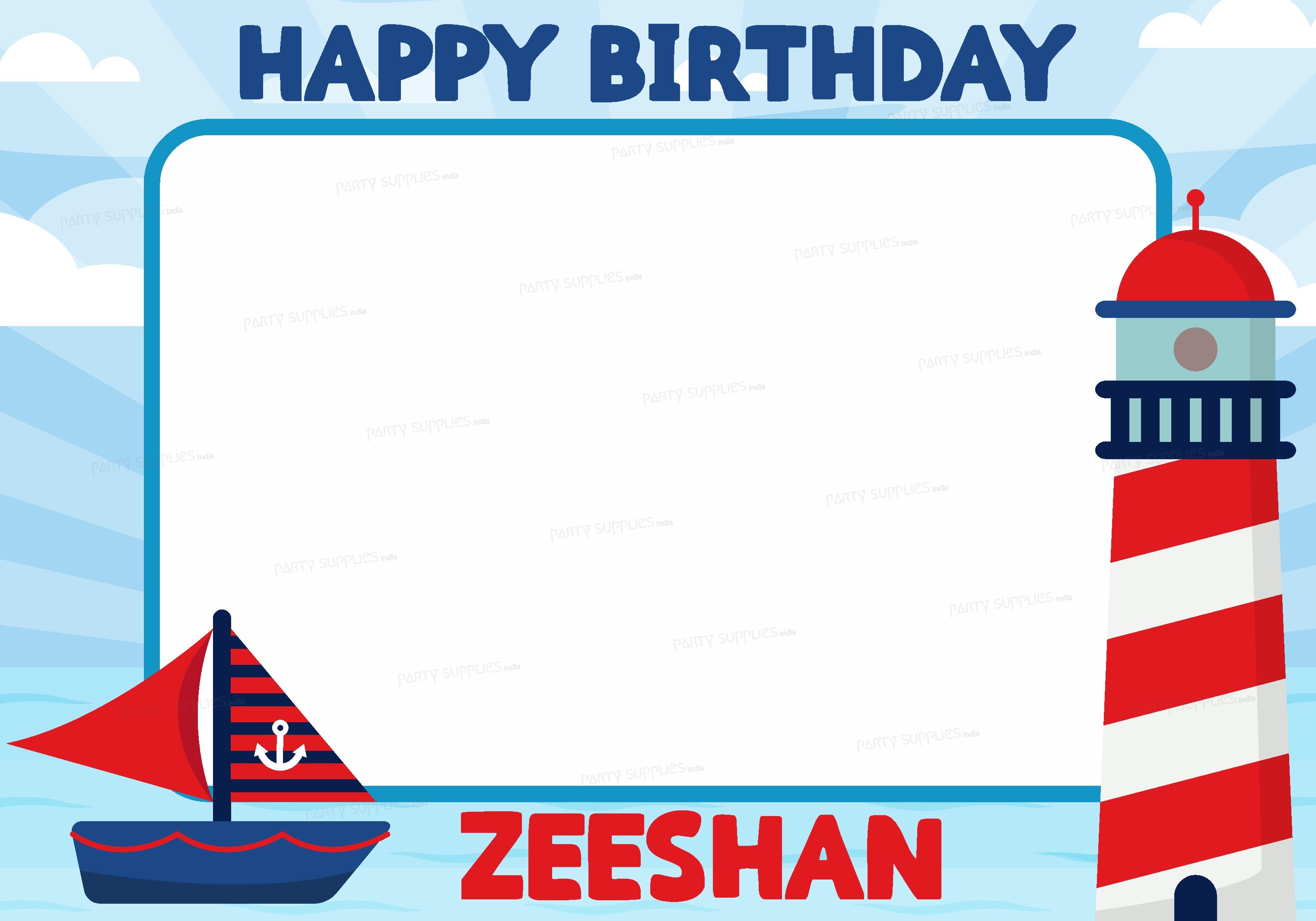 Sailor Theme Customized PhotoBooth - image 1 of 3 | Party Supplies India