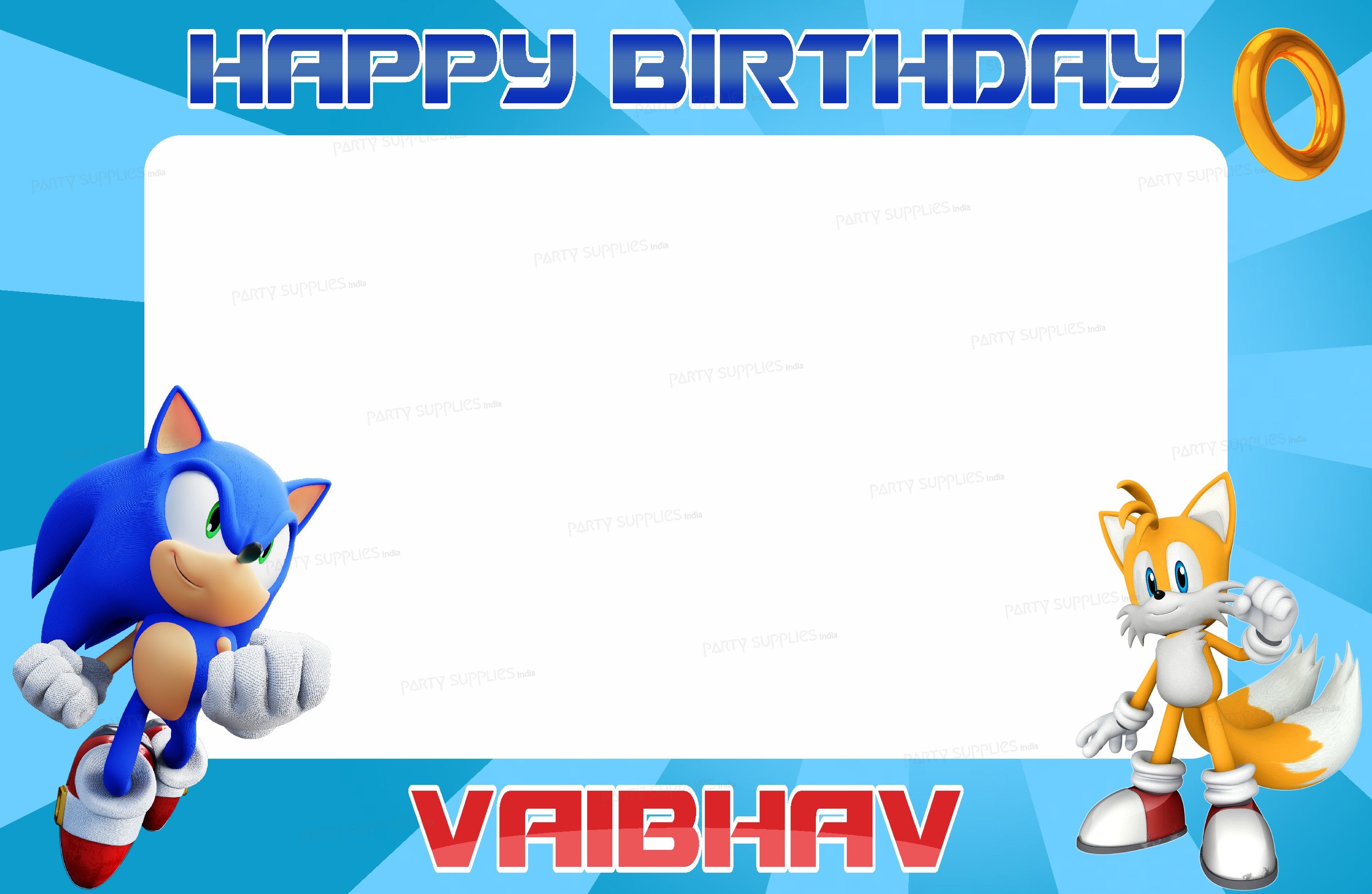 Sonic the Hedgehog Theme Customized PhotoBooth