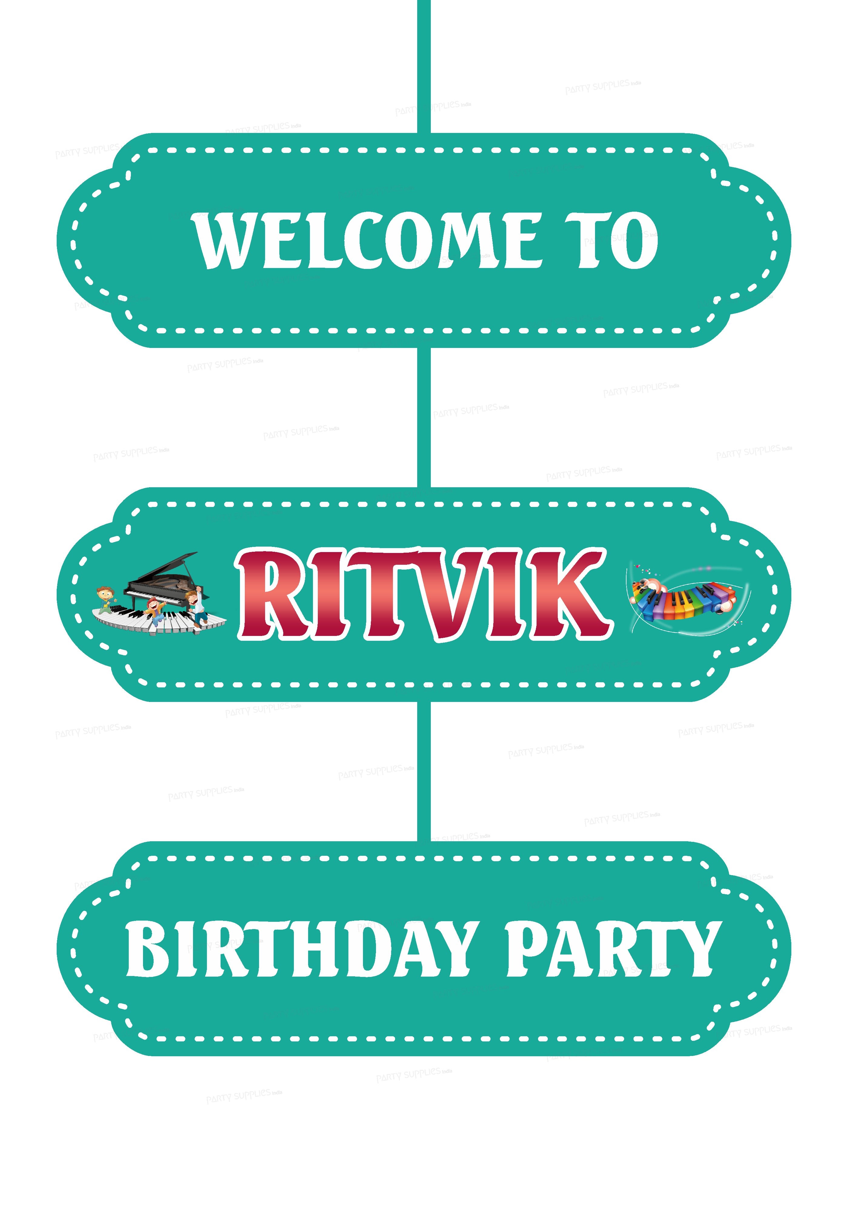 Music Theme Door Poster