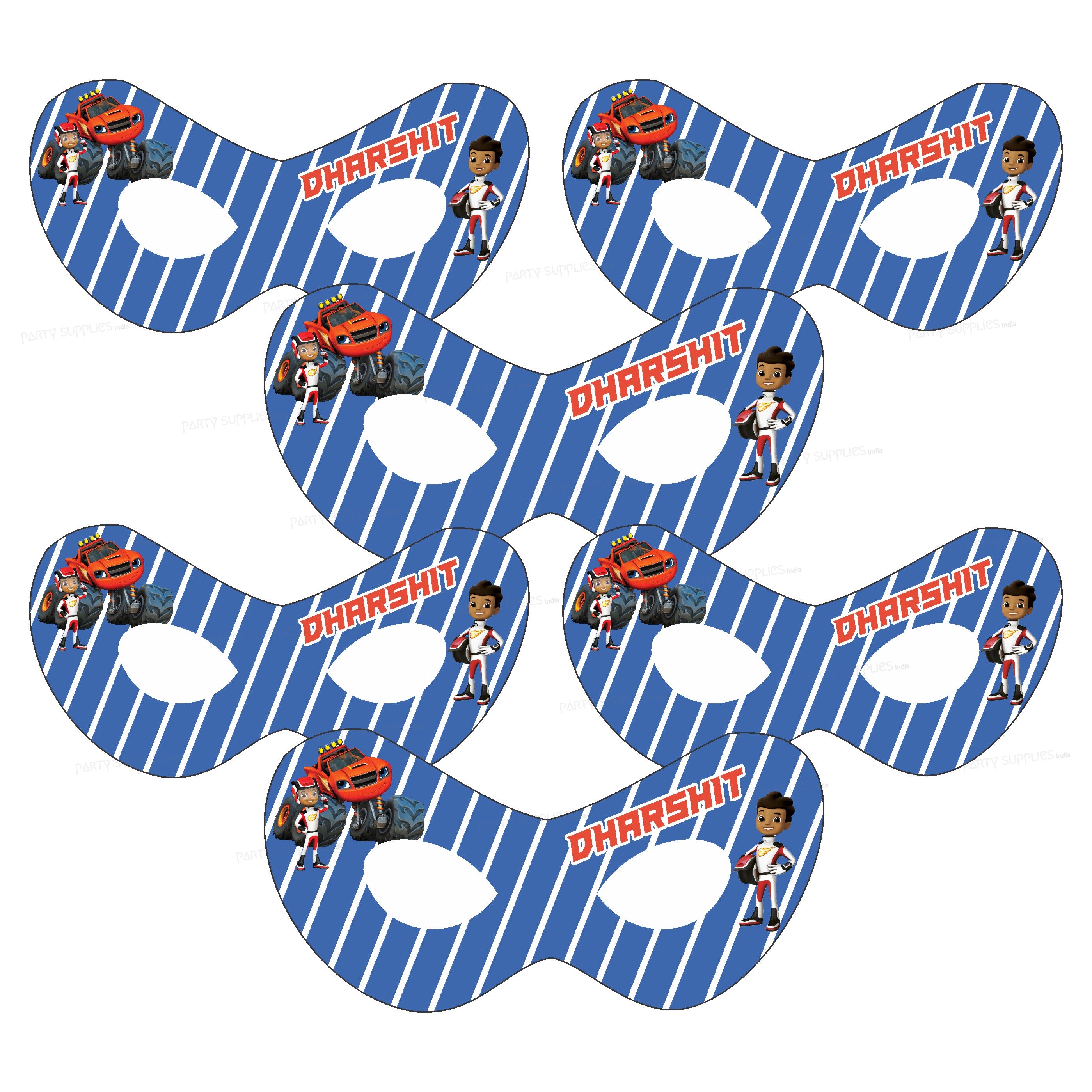 Blaze and the Monster Machines Theme Personalized Eye Mask