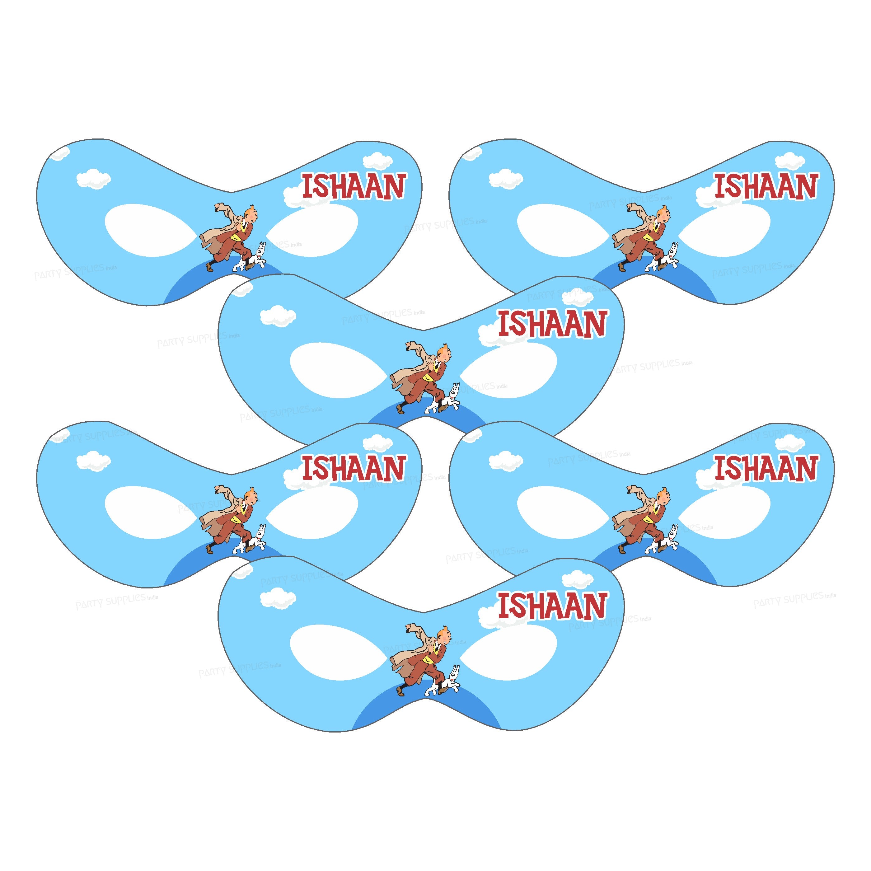 Tintin Theme Personalized Eye Mask