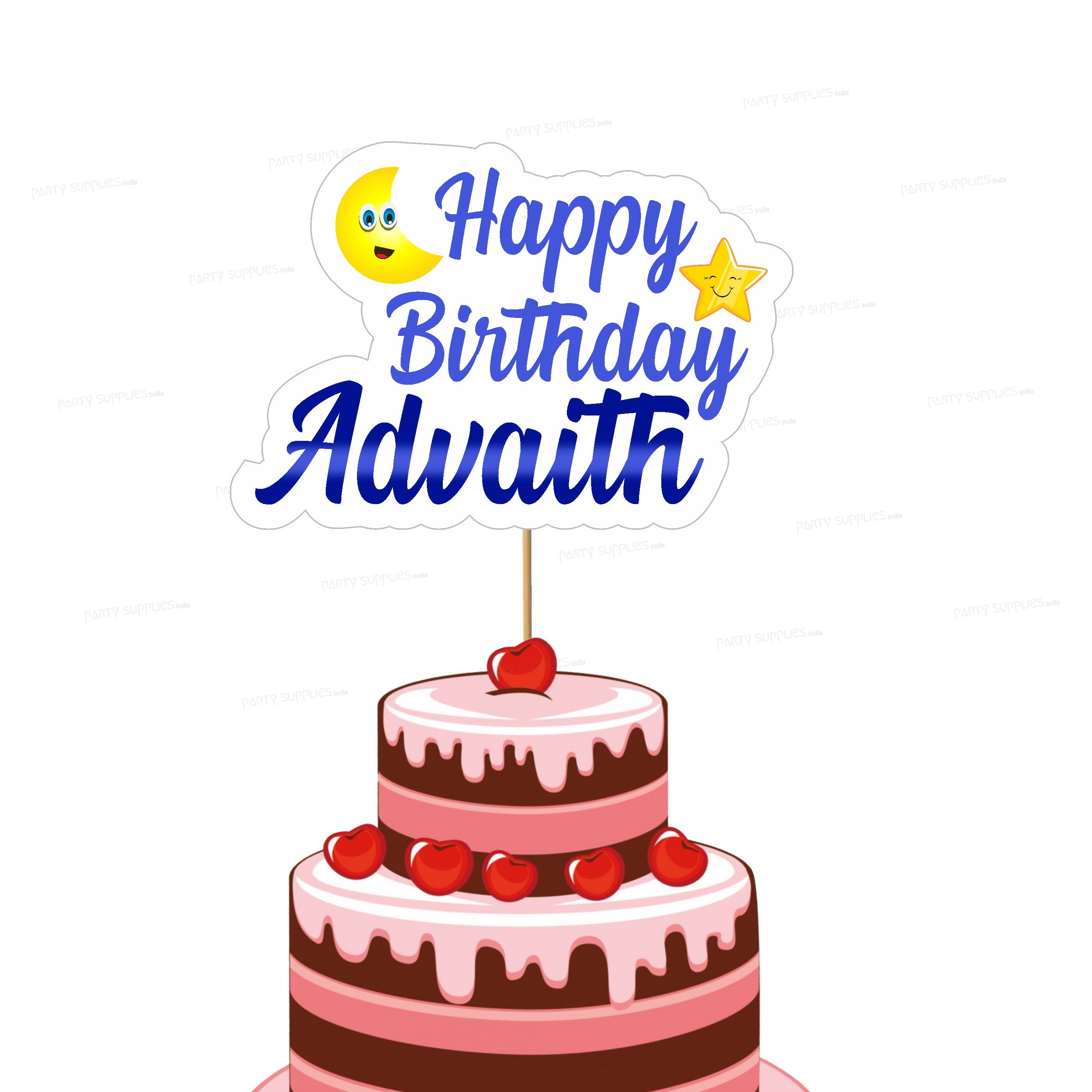 Twinkle Twinkle Little Star Boy Theme Cake Topper