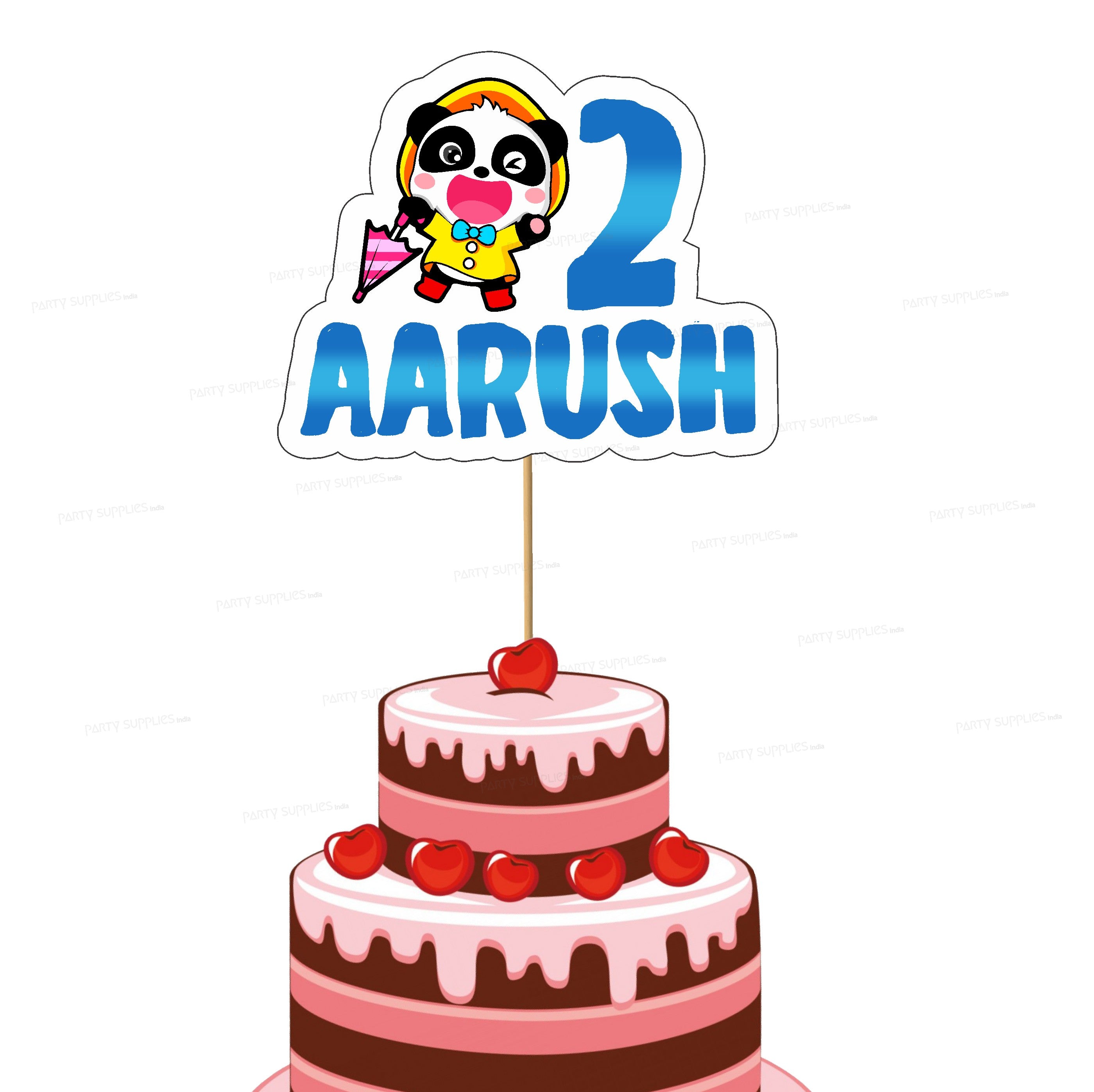 Baby Bus Theme Cake Topper