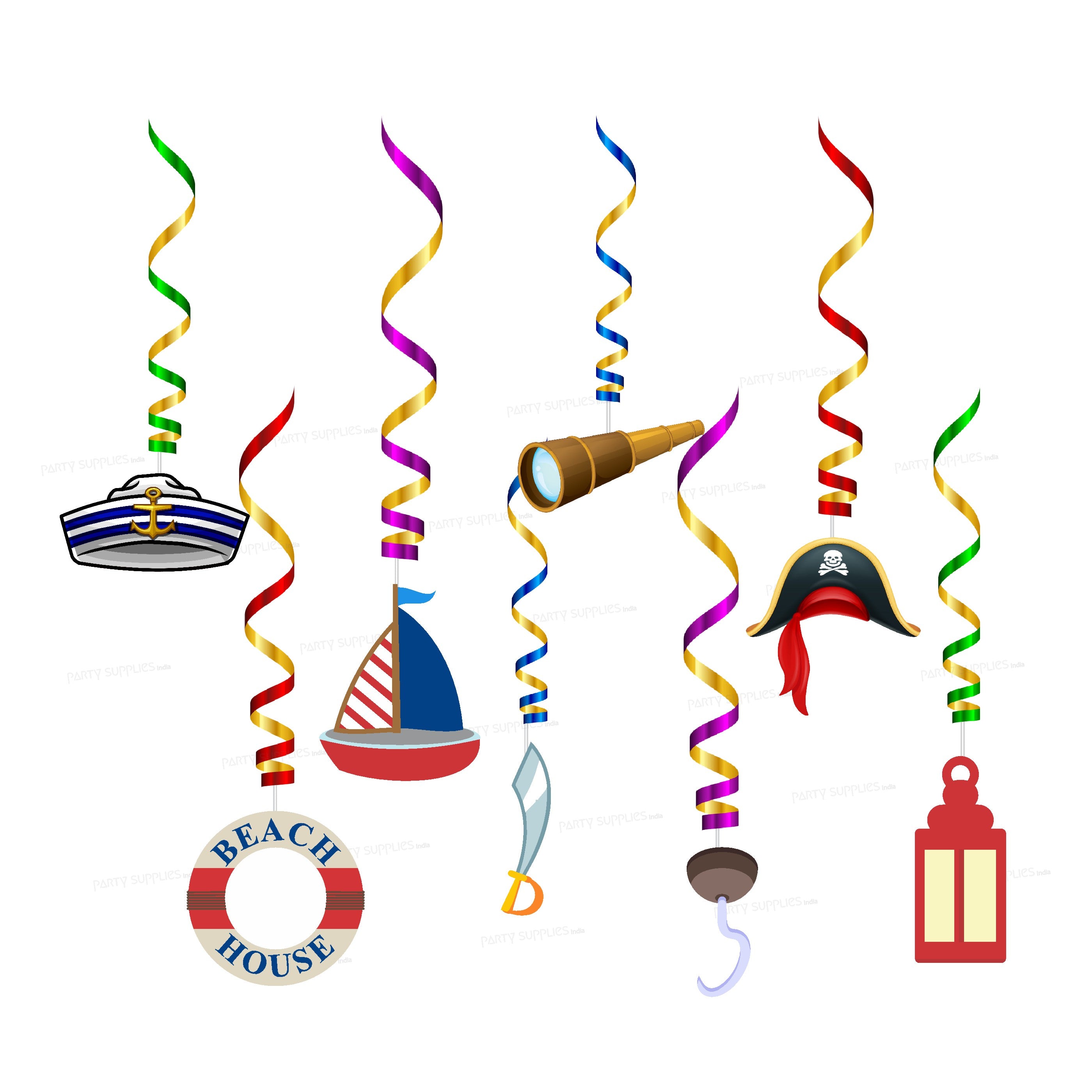 Sailor Theme Classic Swirls