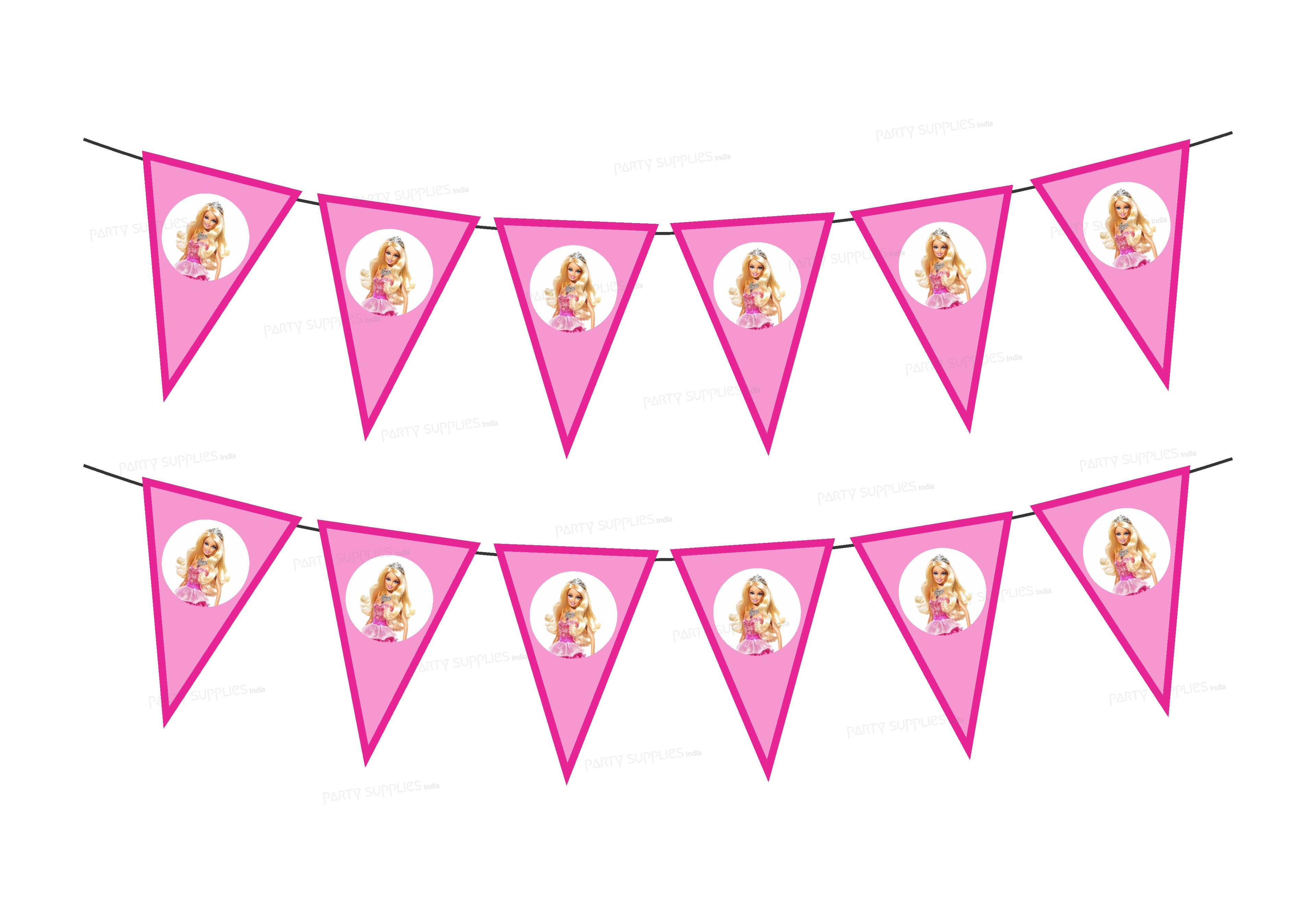 Barbie Theme Flag Bunting