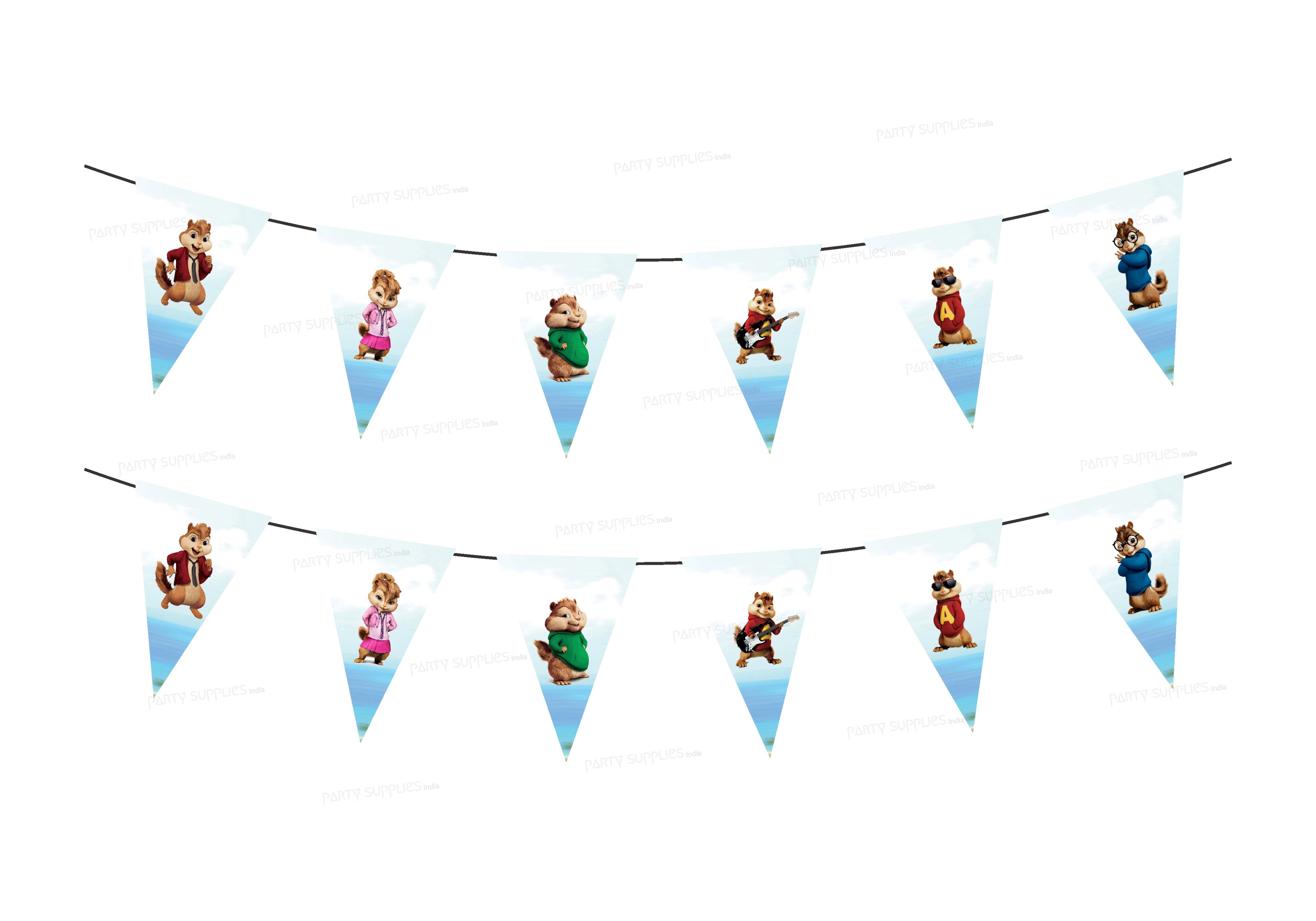 Alvin and Chipmunks Theme Flag Bunting