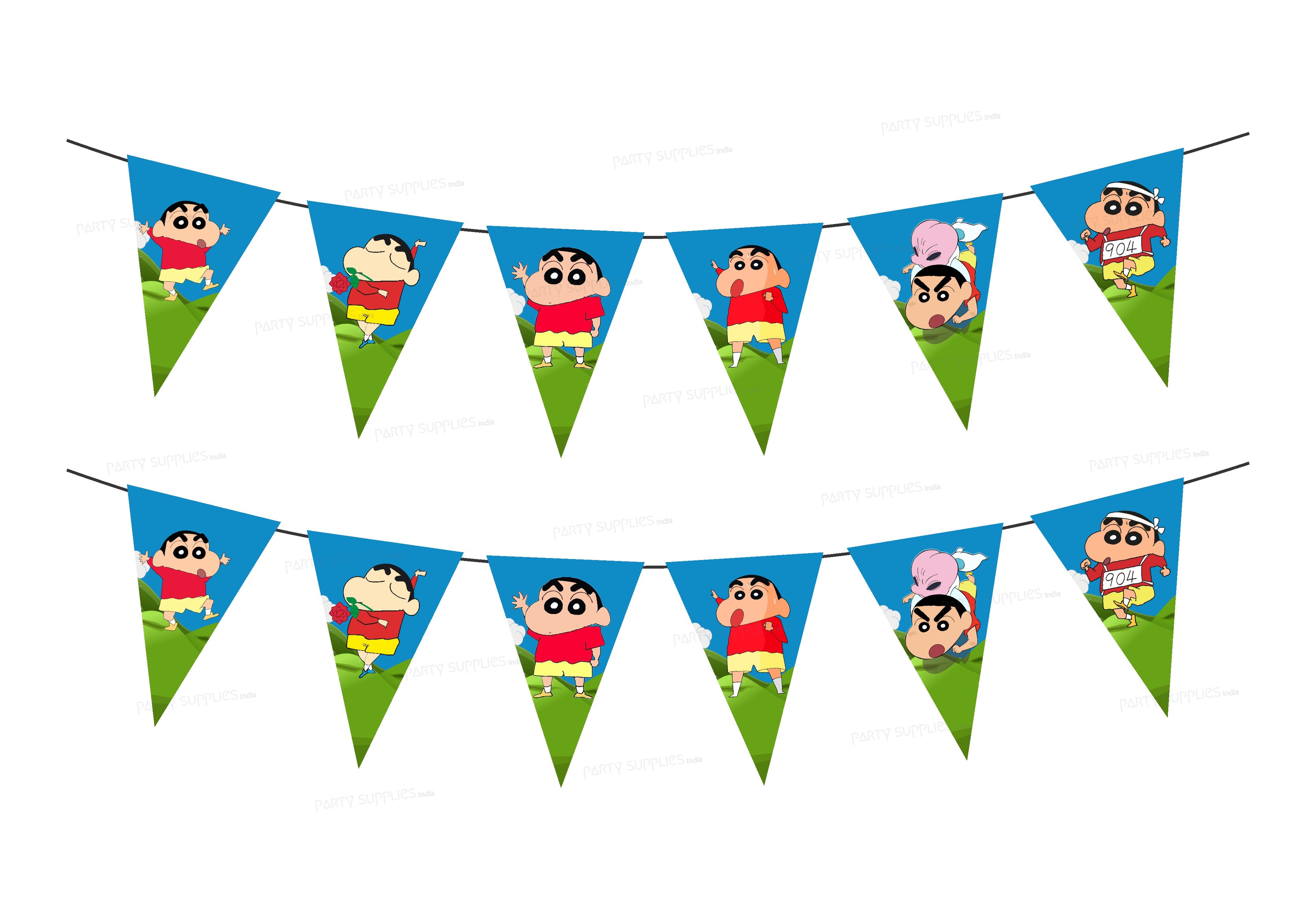 Shinchan Theme Flag Bunting