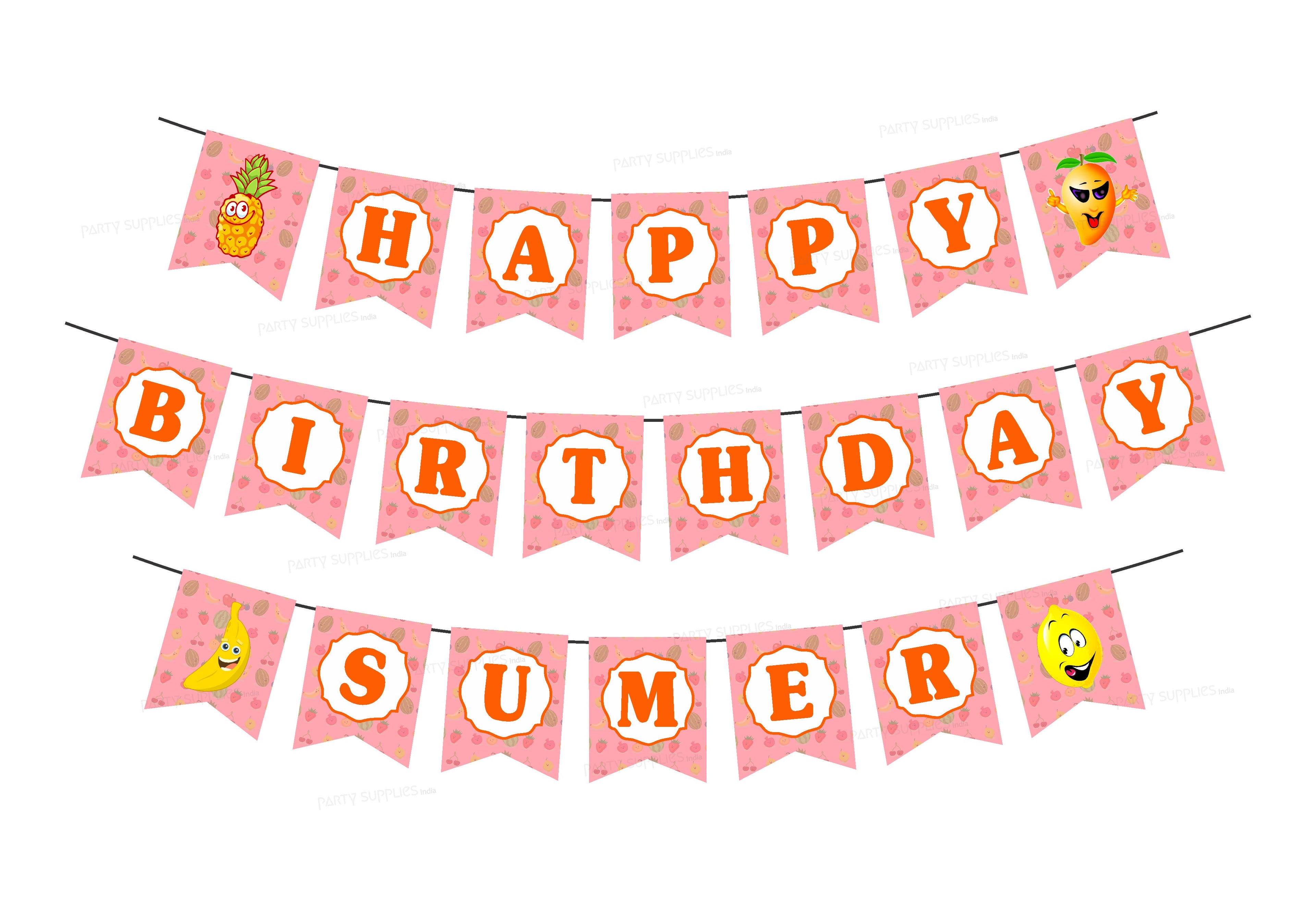 Fruits Theme Personalized Hanging