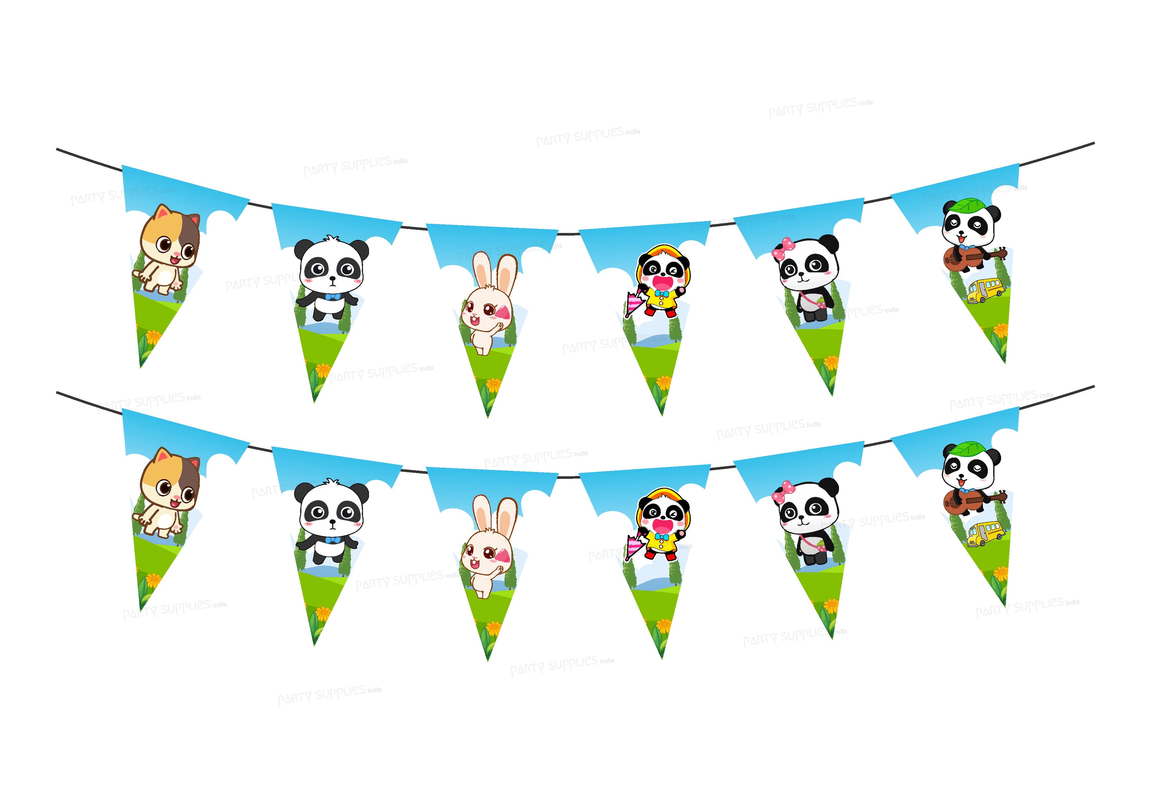 Baby Bus Theme Flag Bunting