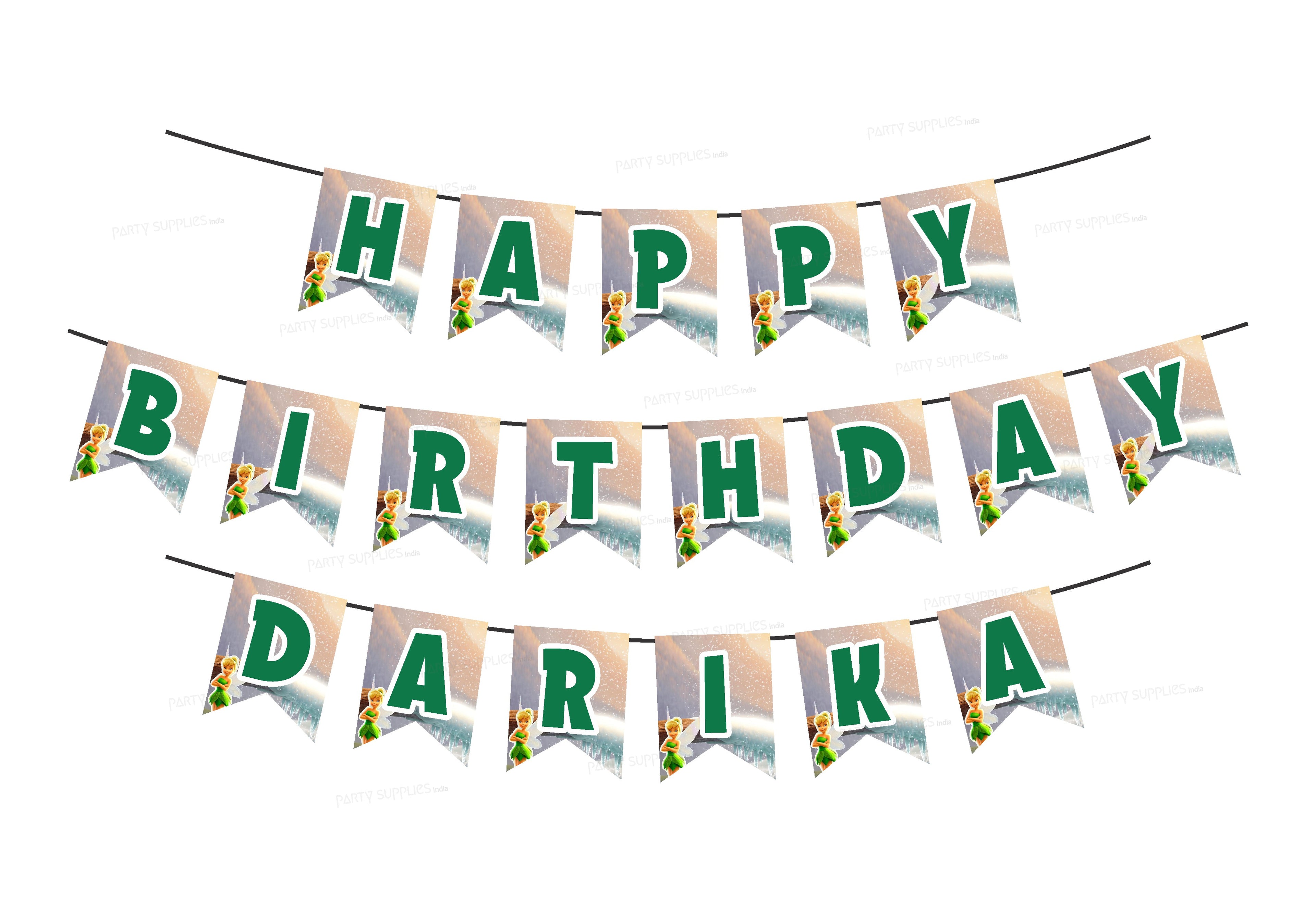 Tinker Bell Theme Personalized Hanging