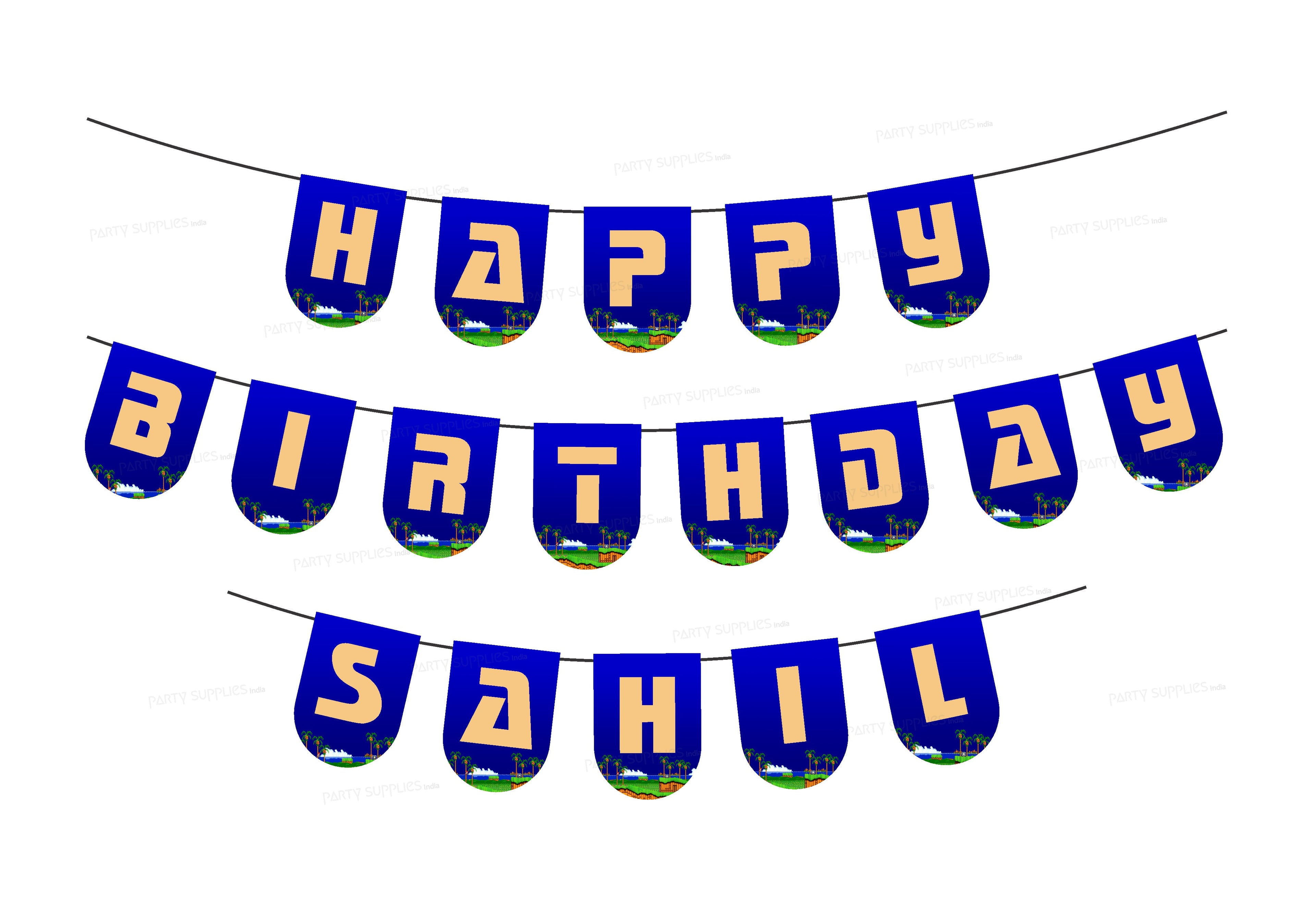 Sonic the Hedgehog Theme Personalized Hanging