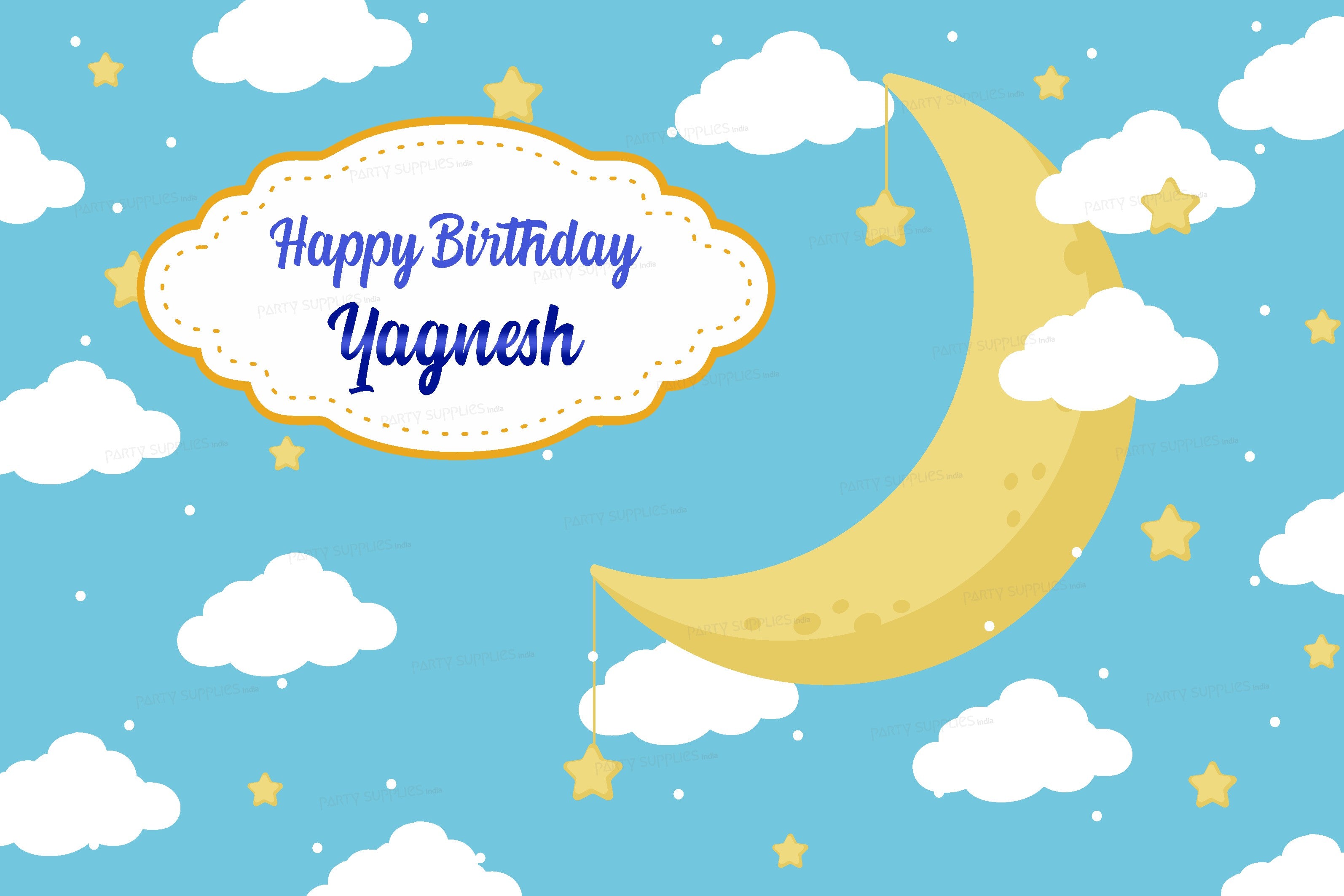 Twinkle Twinkle Little Star Boy Theme Customized Backdrop