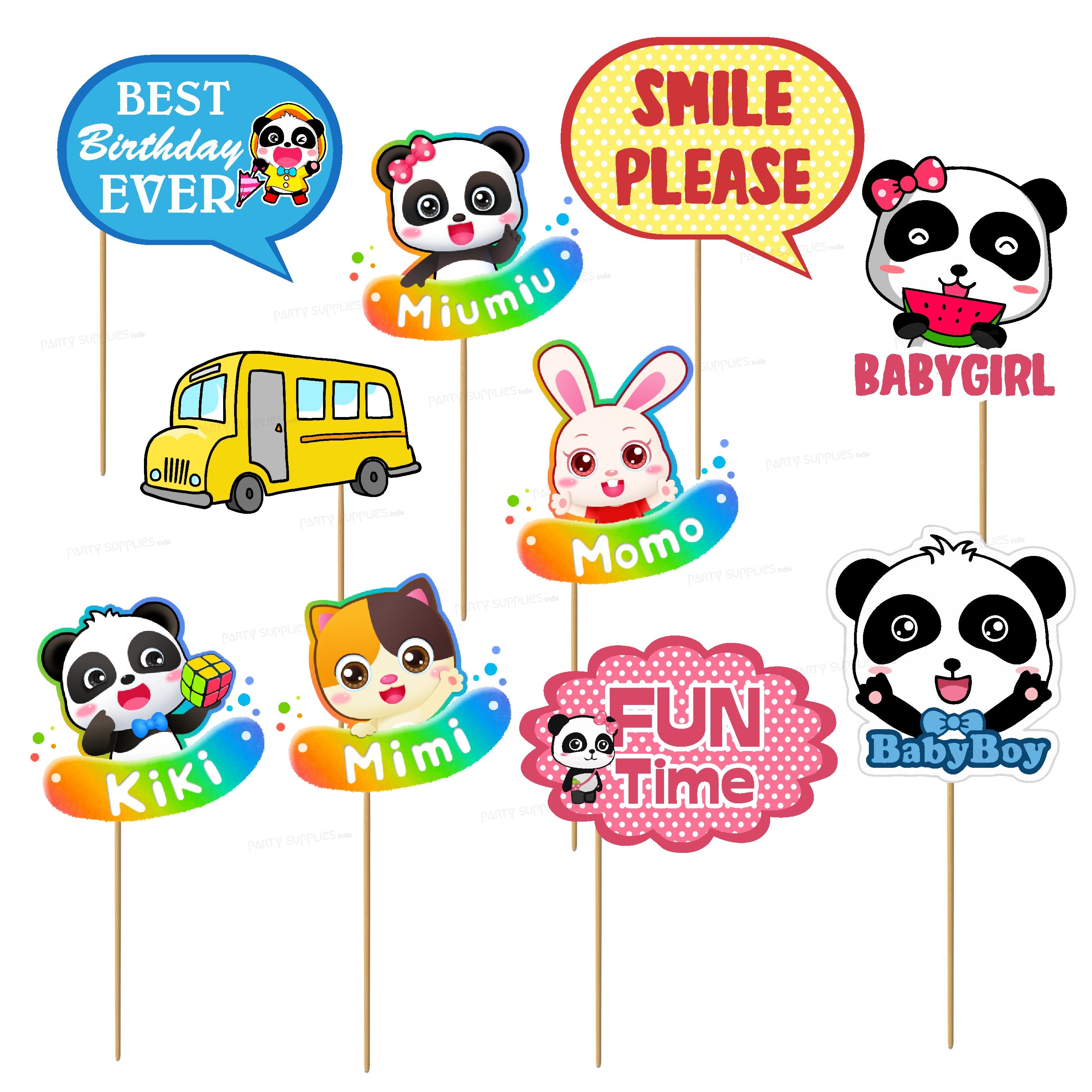 Baby Bus Theme Props