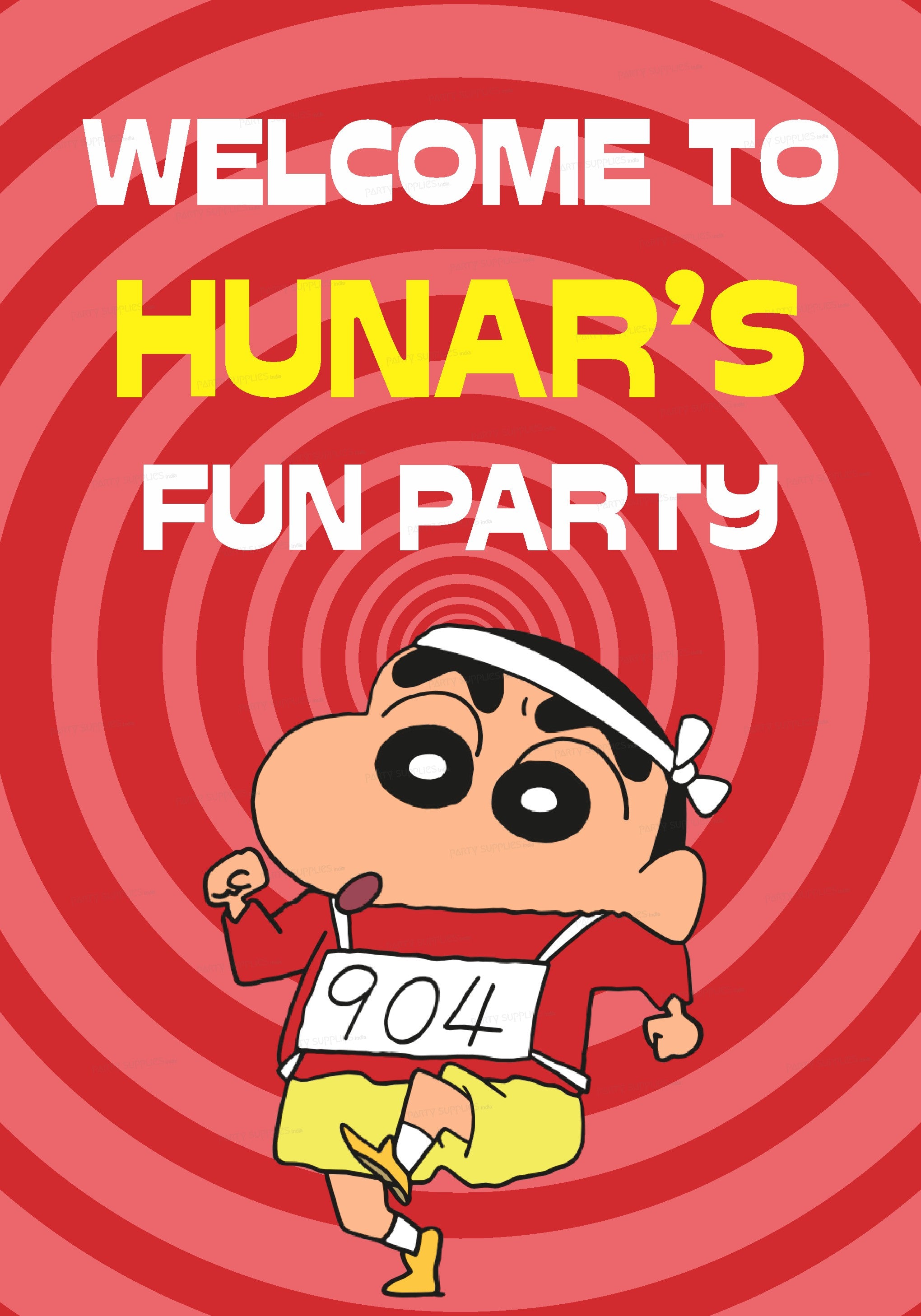 Shinchan Theme Welcome Board