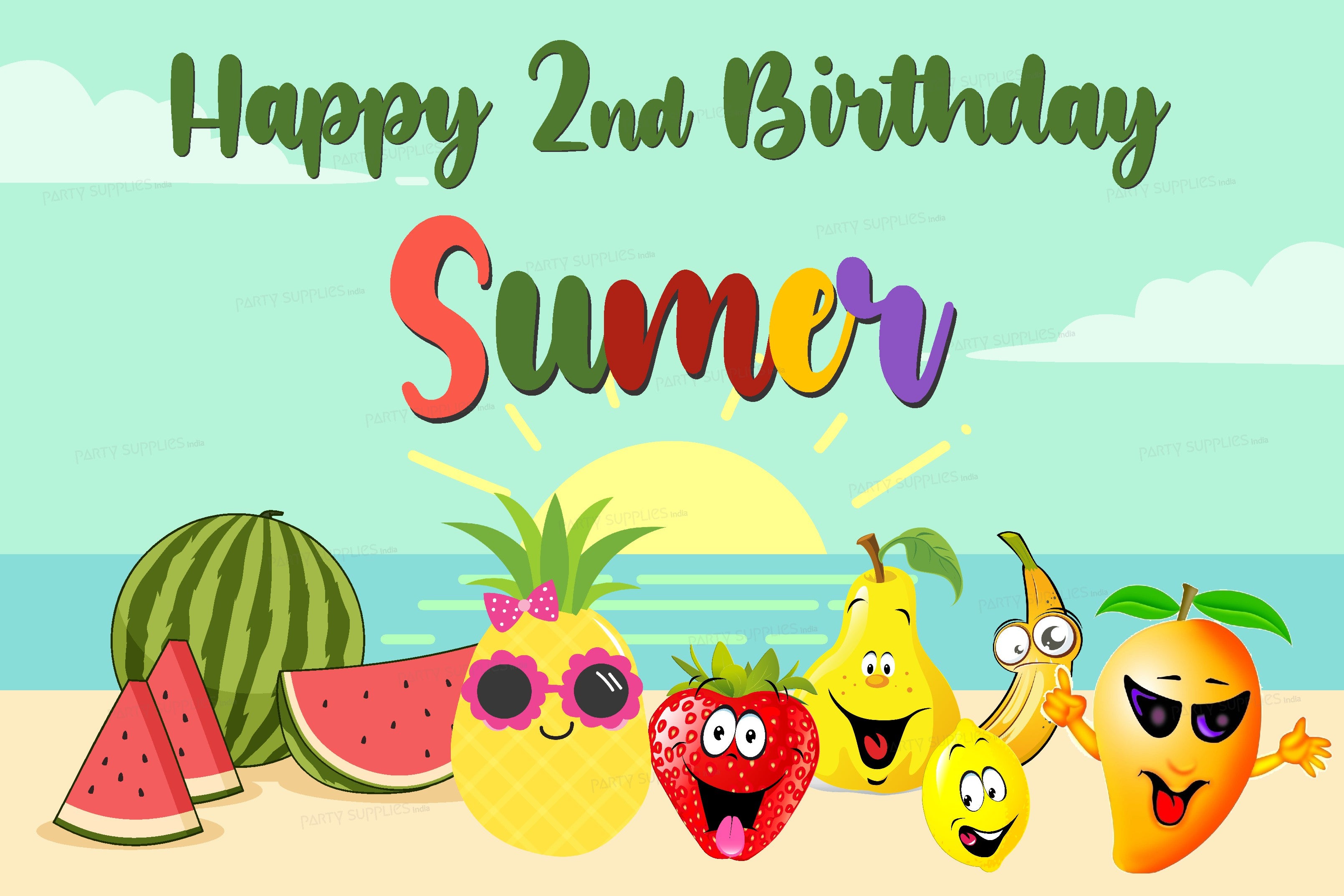 Fruits Theme Backdrop