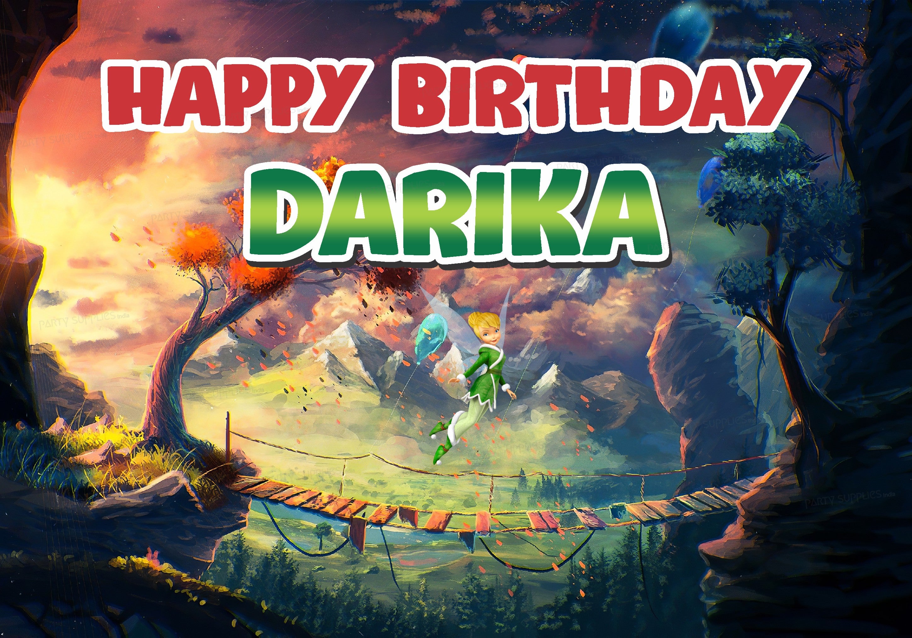 Tinker Bell Theme Backdrop