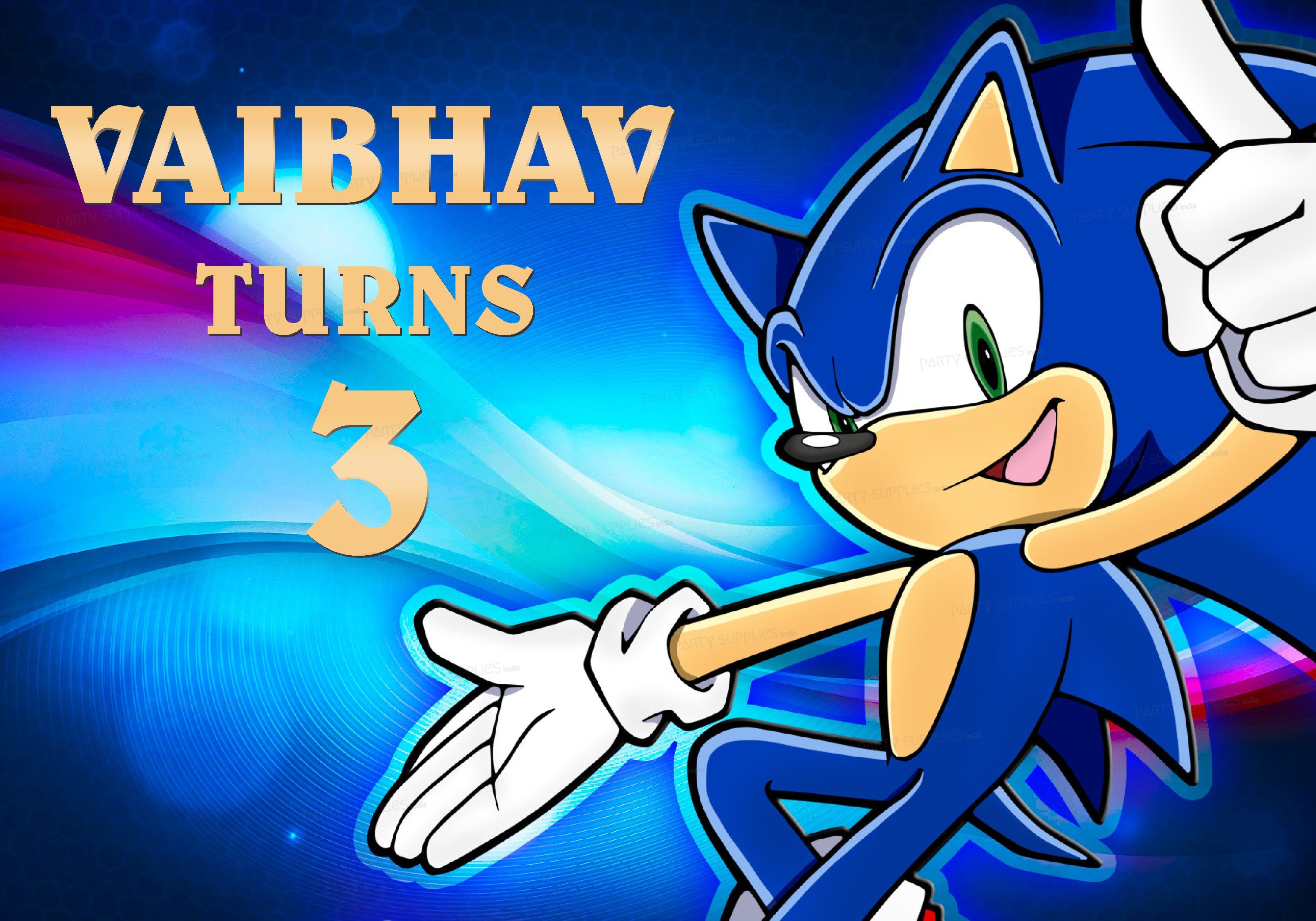 Sonic the Hedgehog Theme Classic Backdrop