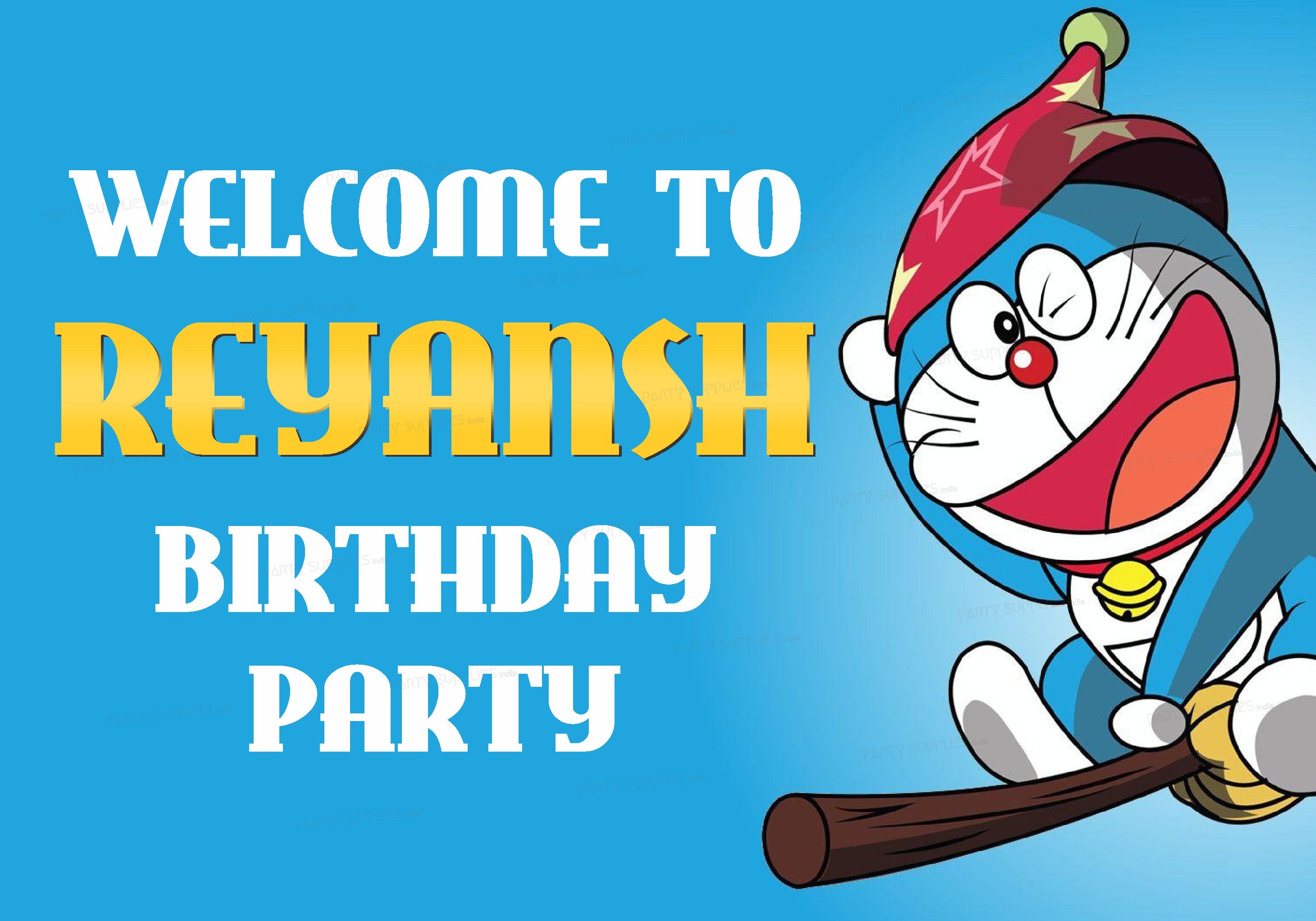 Doraemon Theme Welcome Board