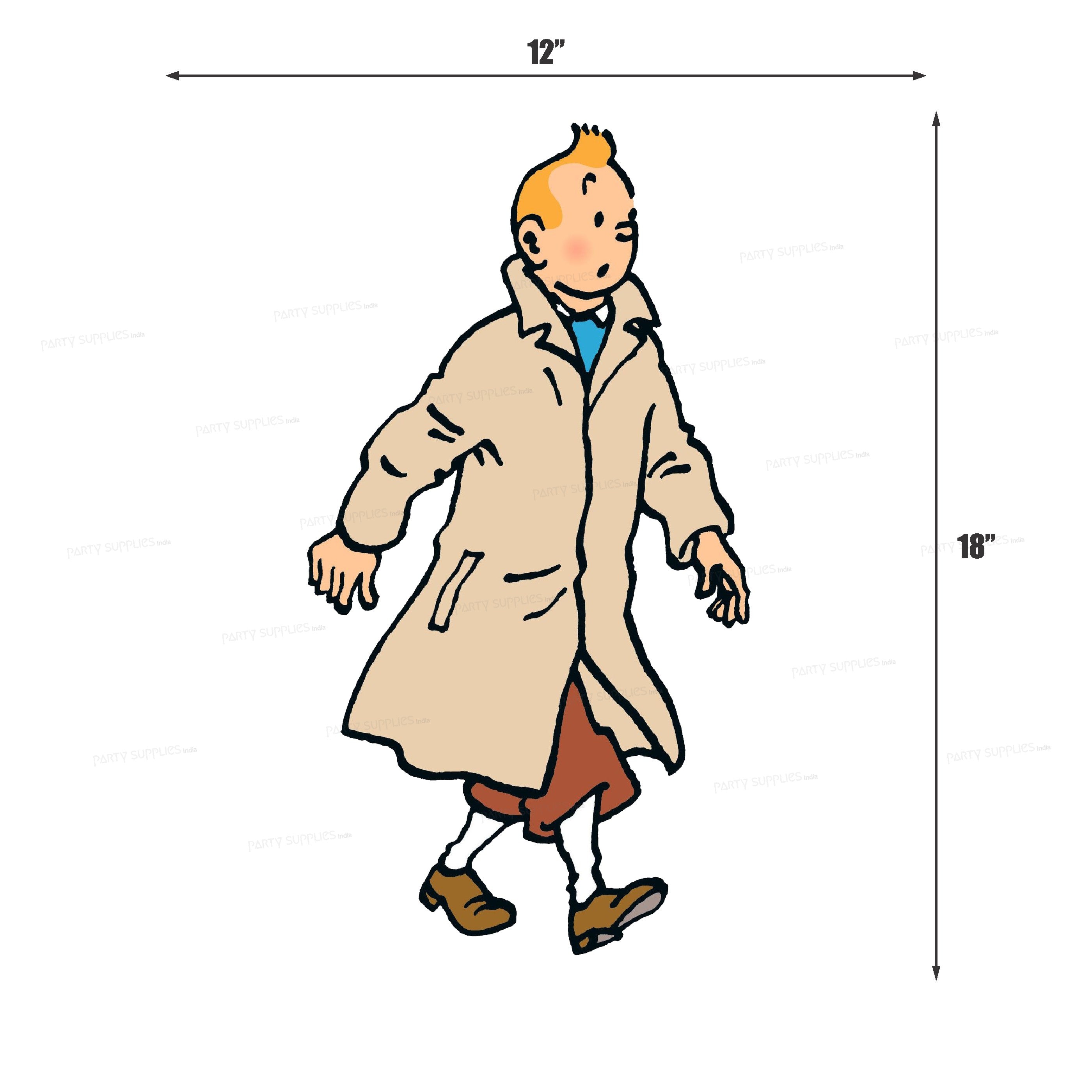 Tintin Theme Cutout TIN-12