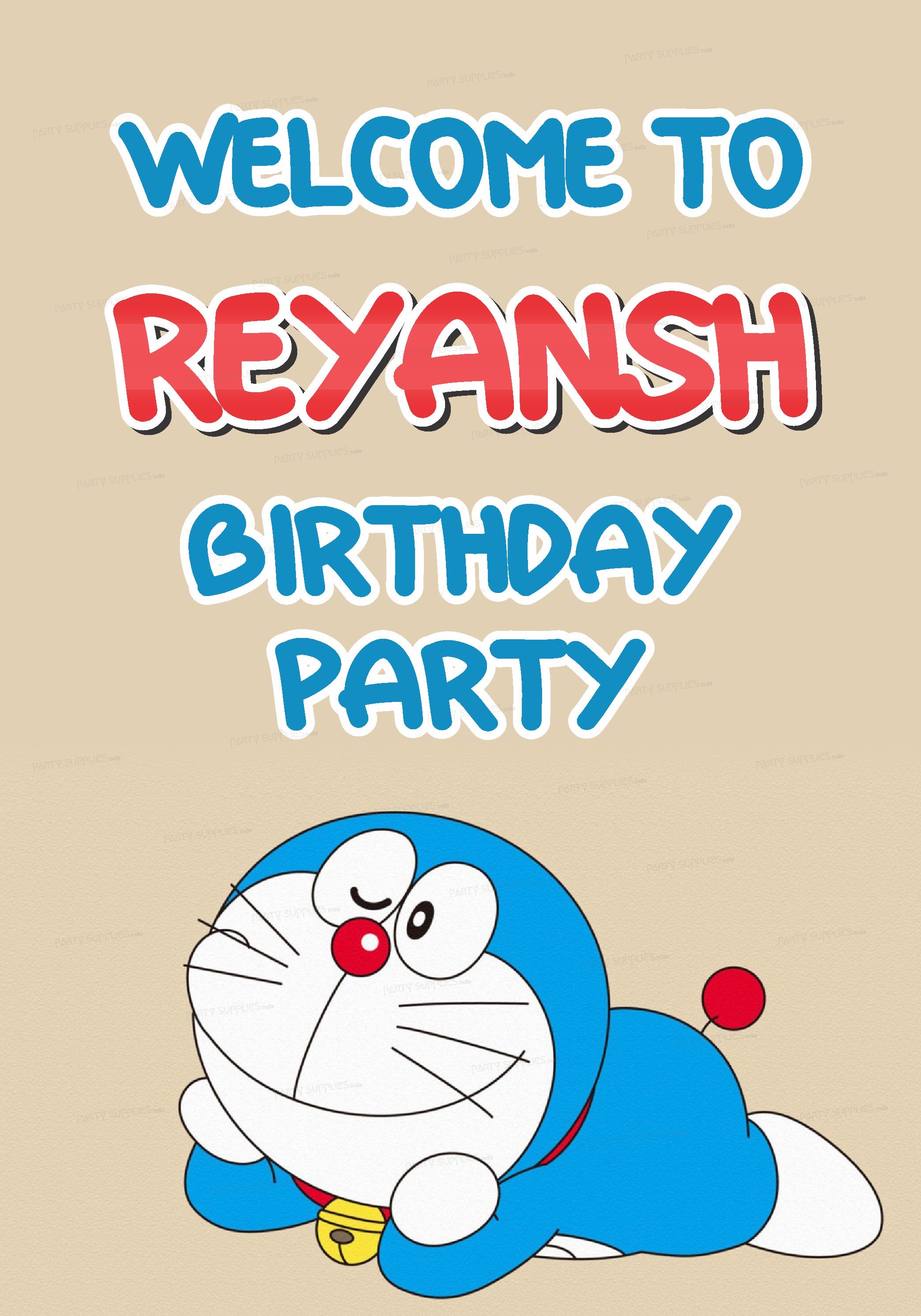 Doraemon Theme Customized Welcome Board