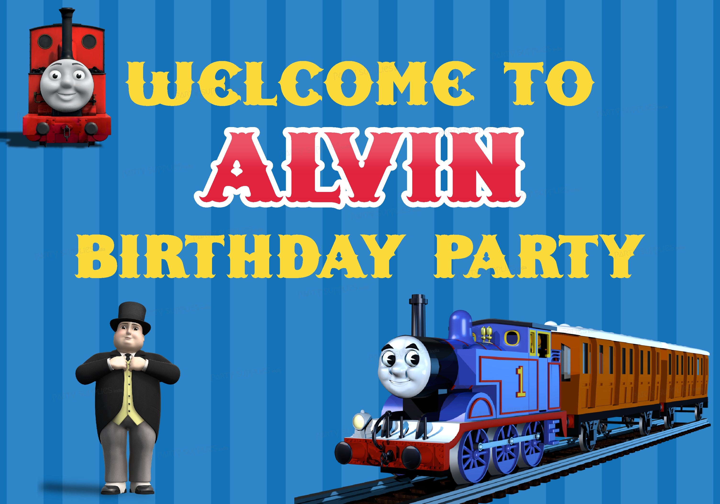 Thomas and Friends Theme Welcome Board