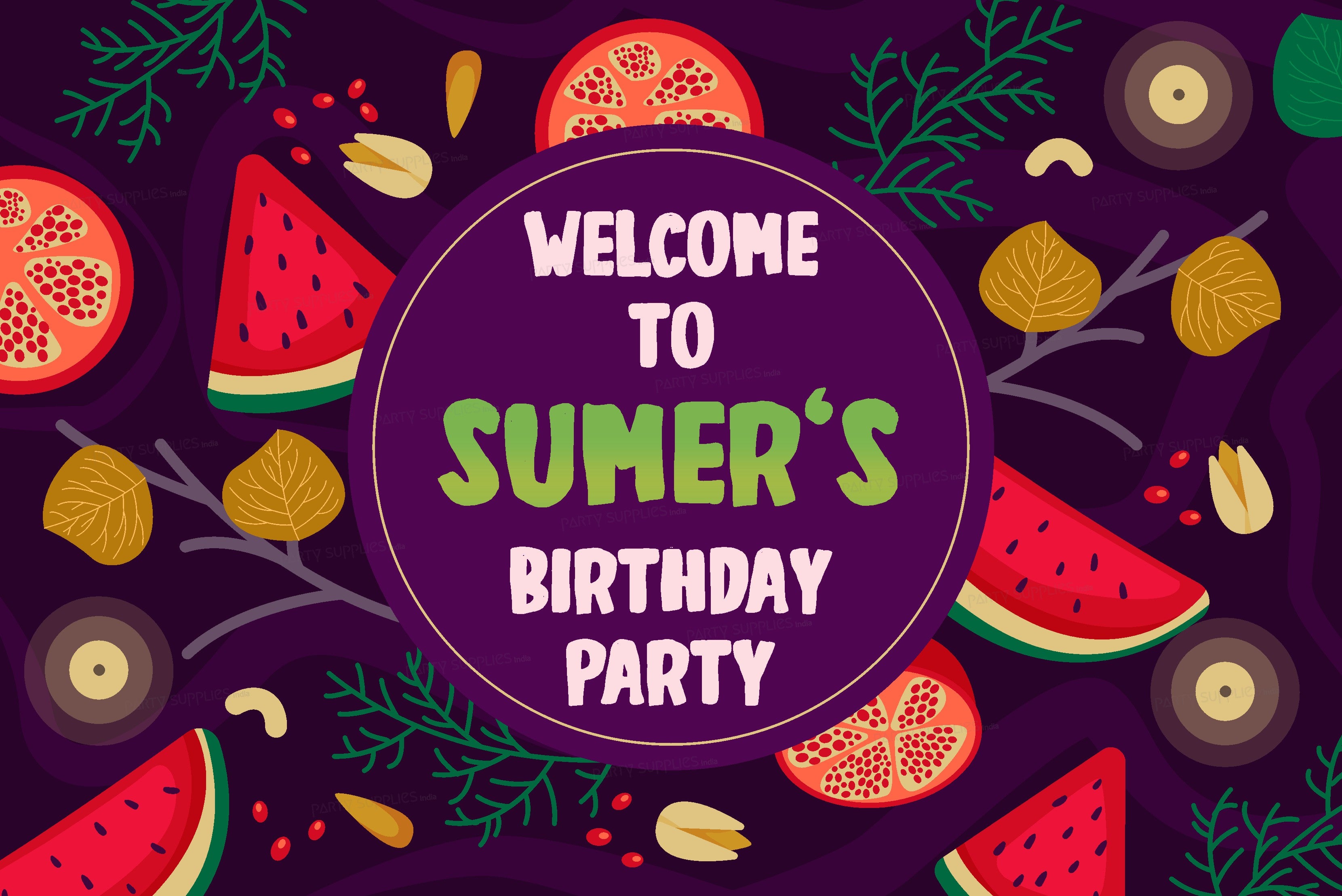 Fruits Theme Welcome Board