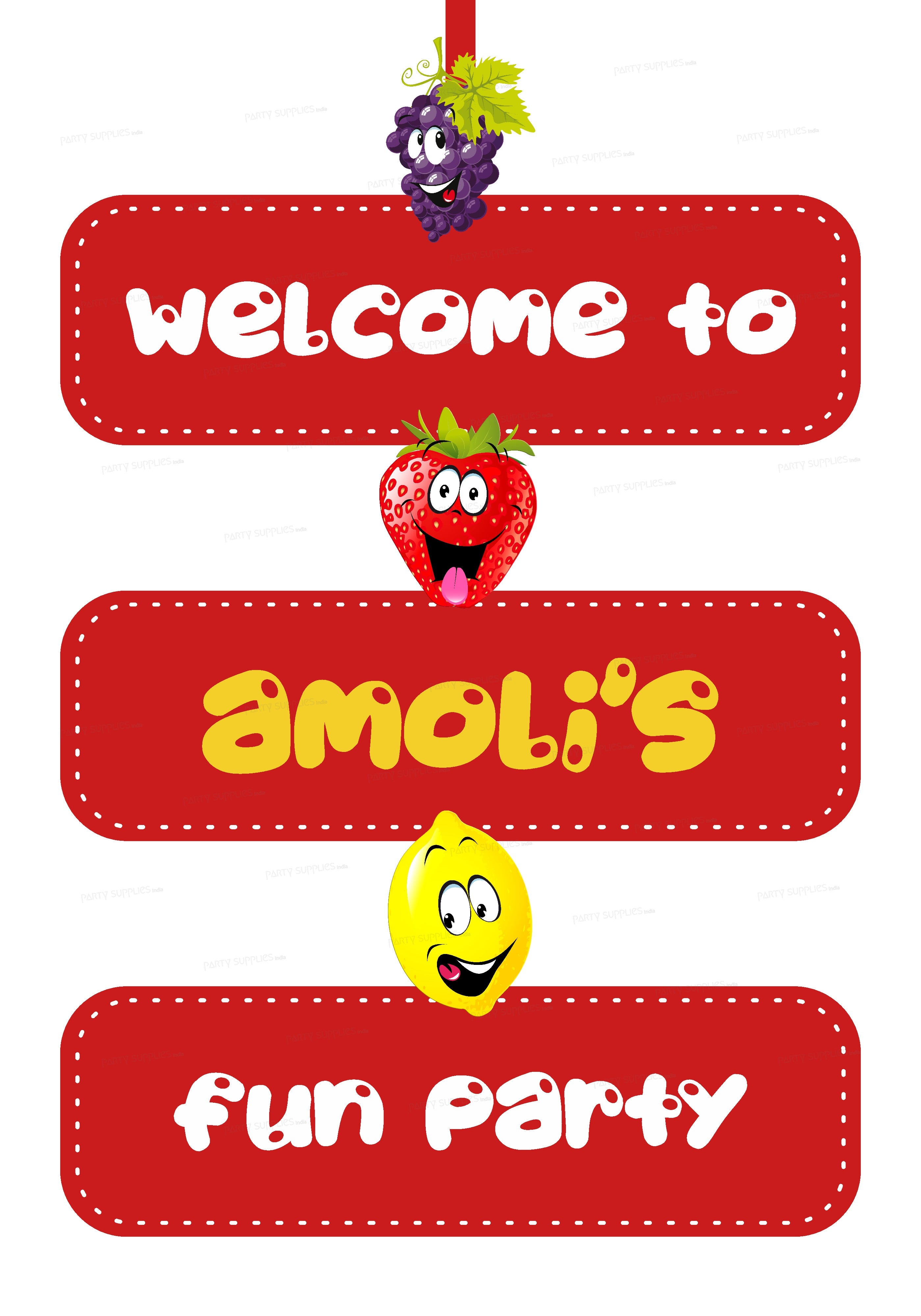 Fruits Theme Door Poster