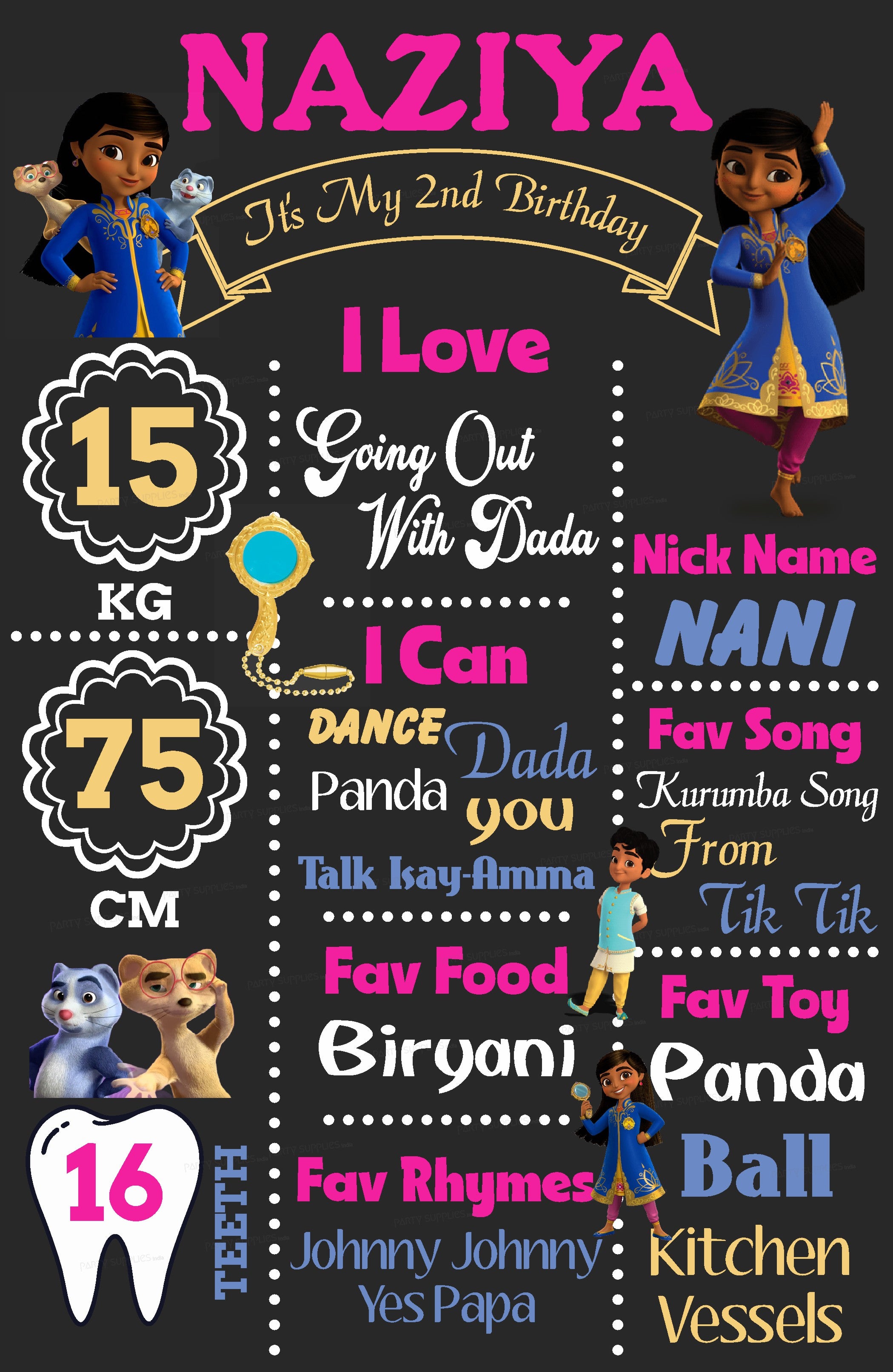 Mira Royal detective Theme Chalk Board