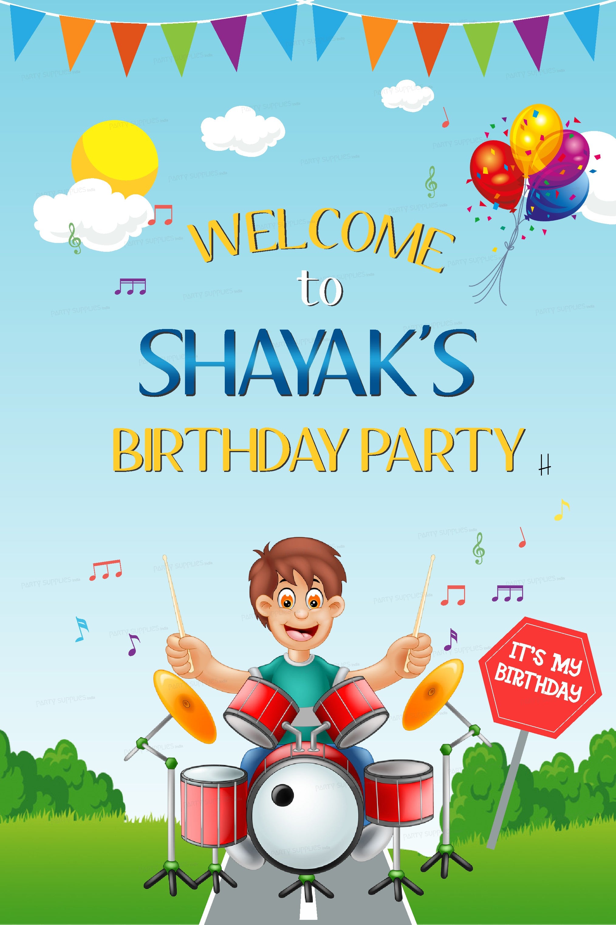 Music Theme Welcome Board