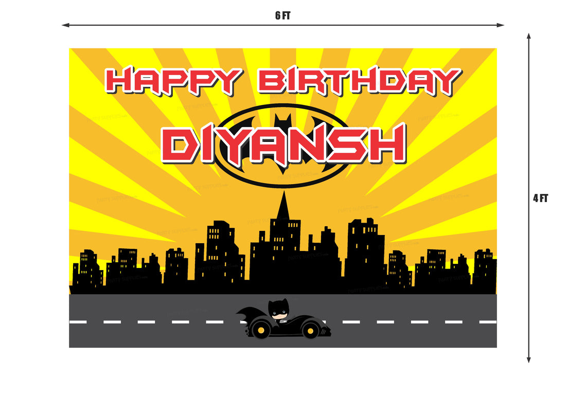 Batman Theme Customized Backdrop