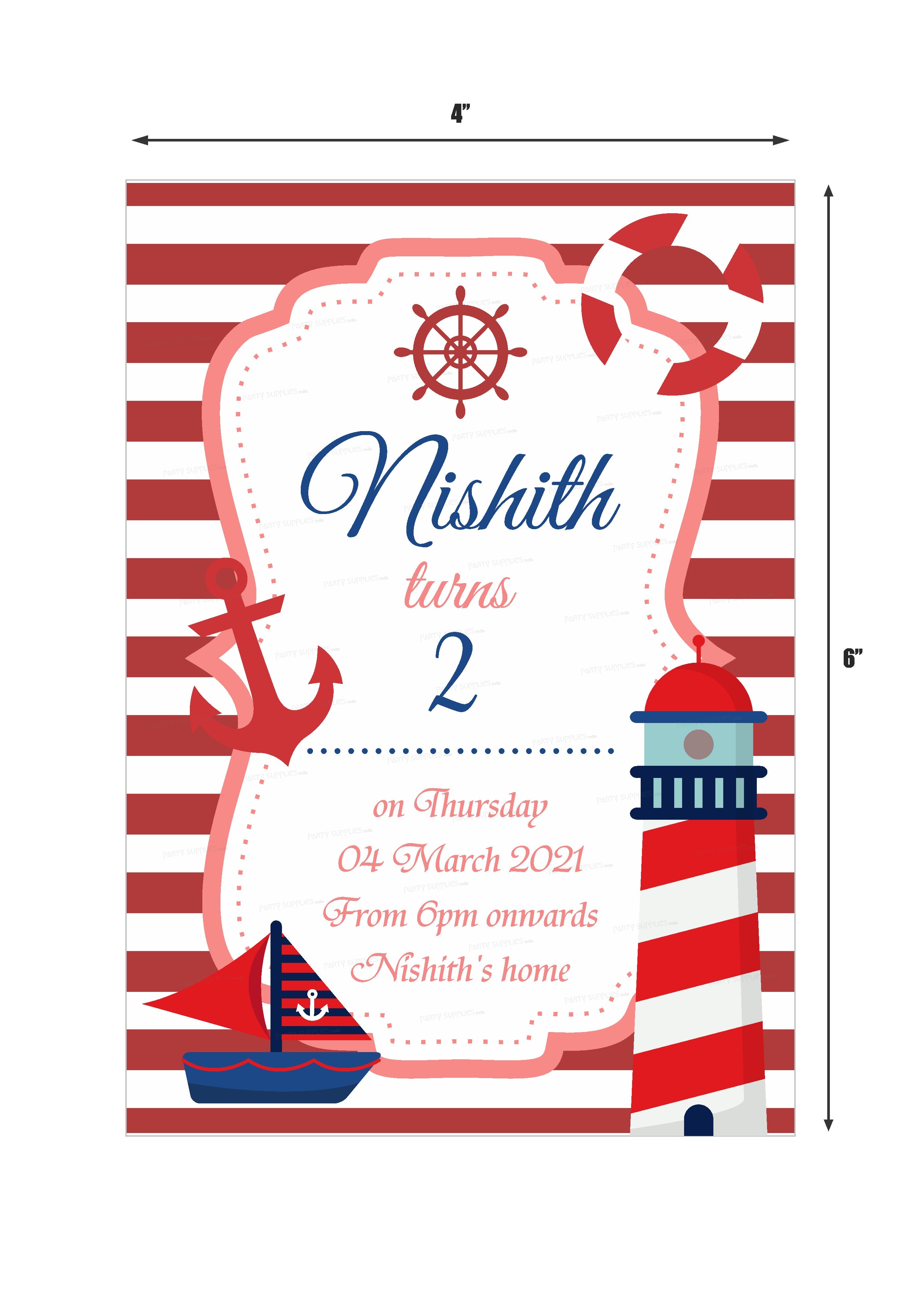 Sailor Theme Invite