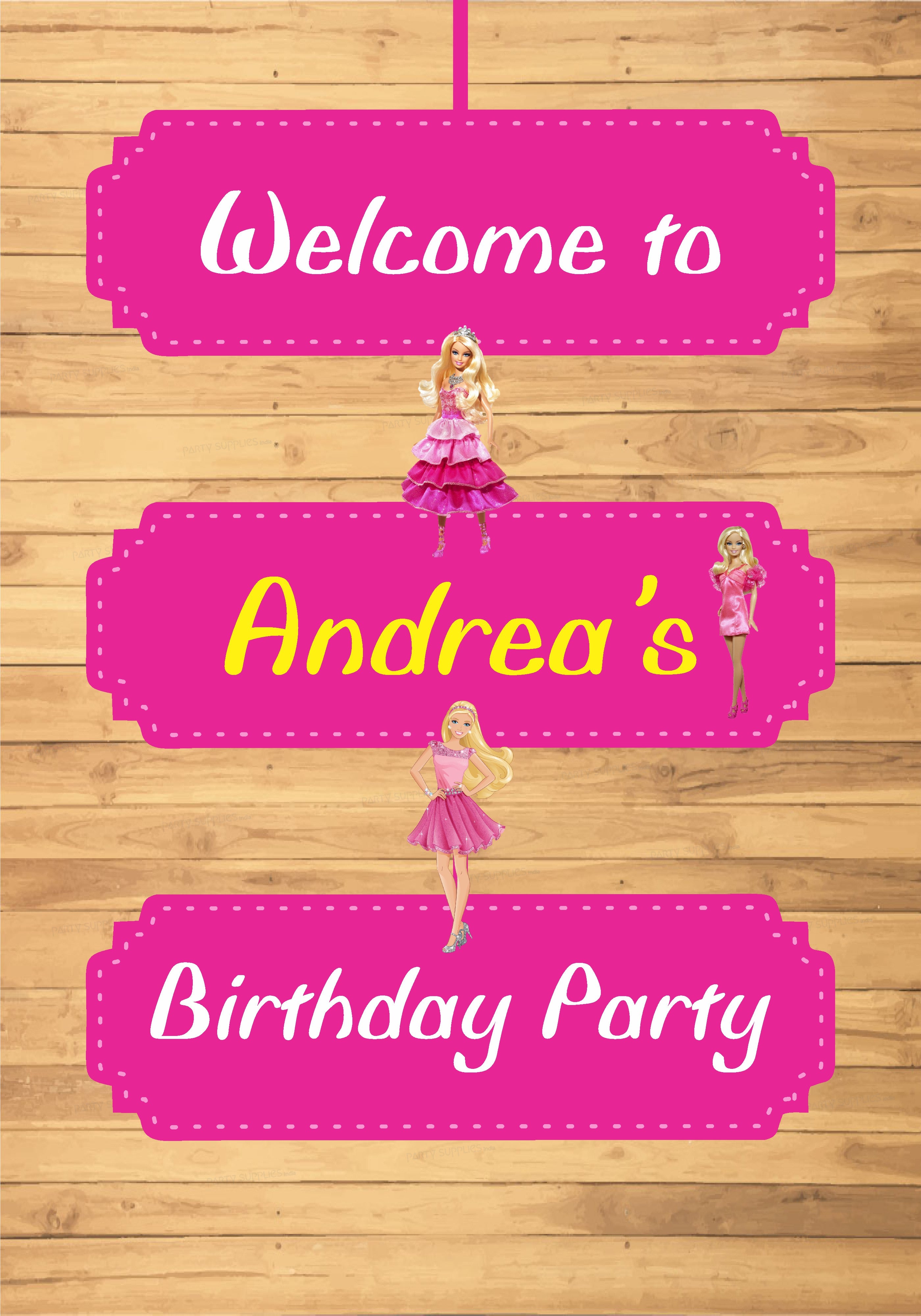 Barbie Theme Door Poster