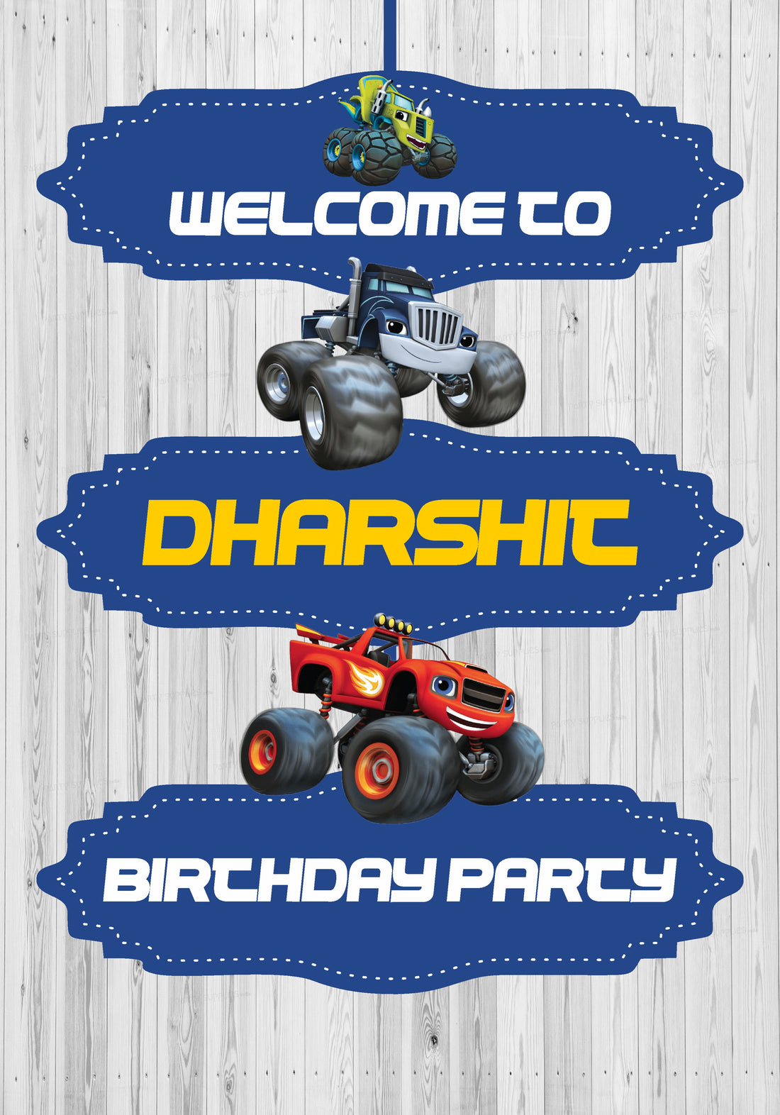 Blaze and the Monster Machines Theme Door Poster